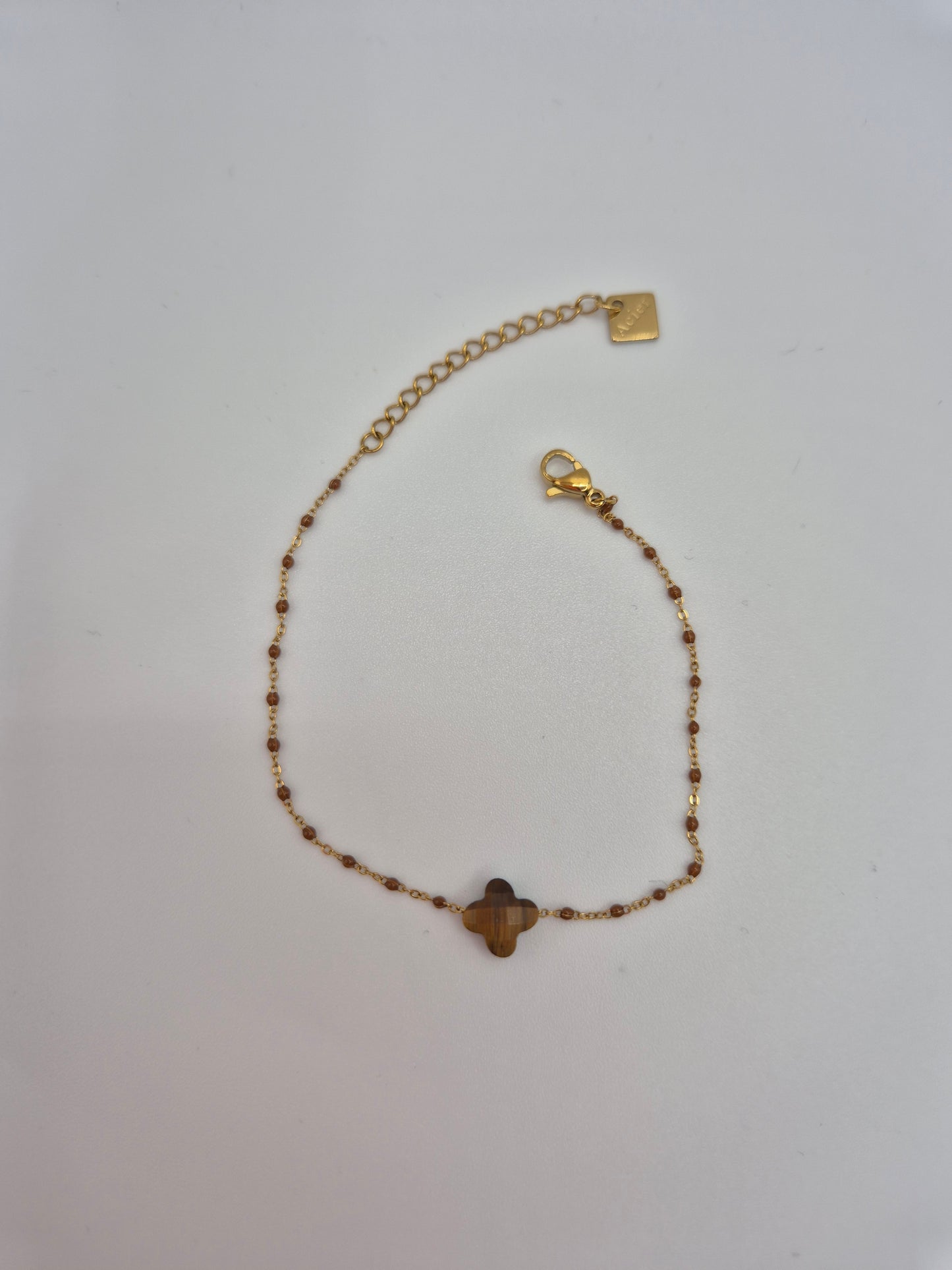 Bracelet En Pierre Œil du Tigre