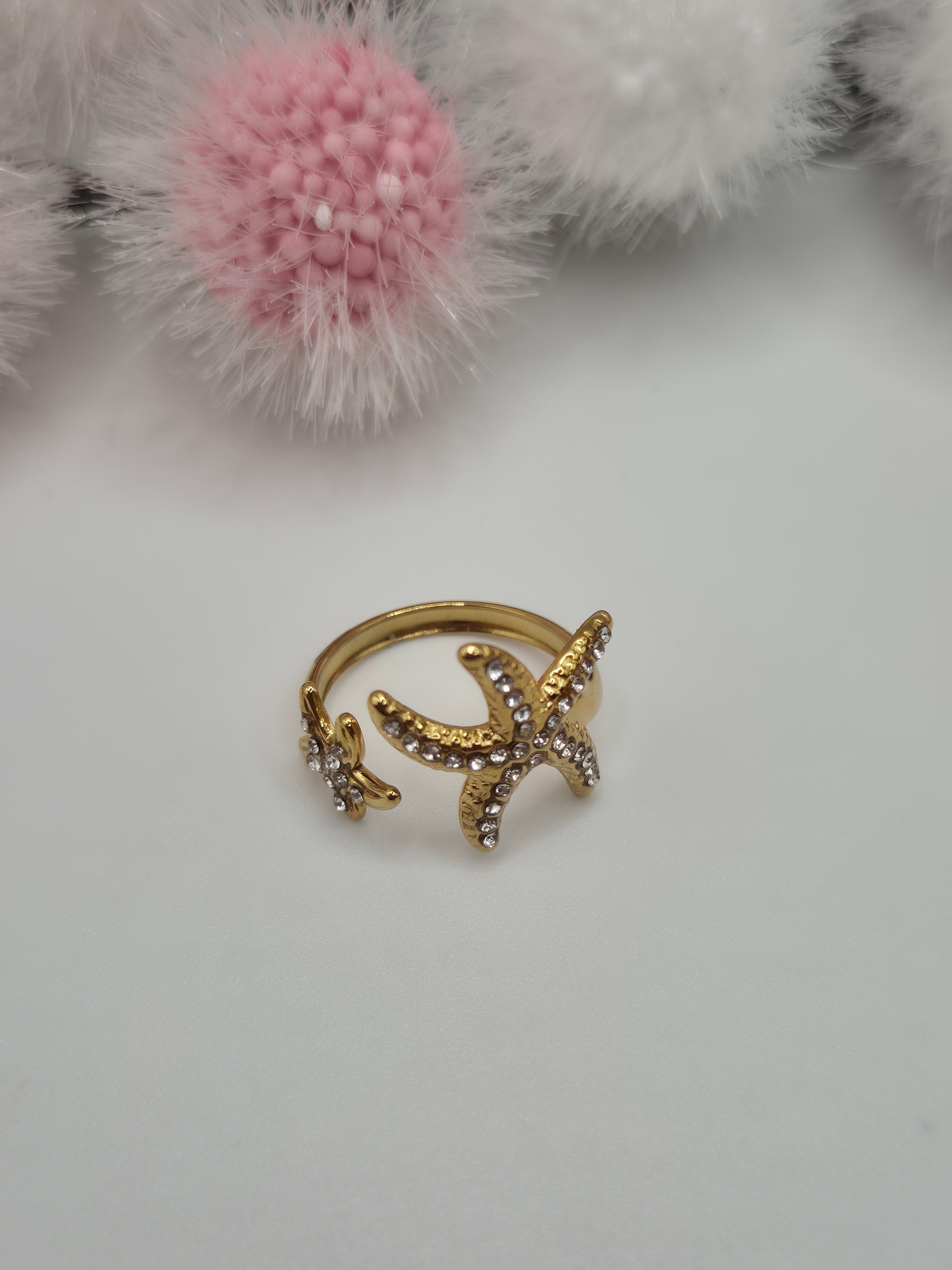 Bague double Étoile de Mer