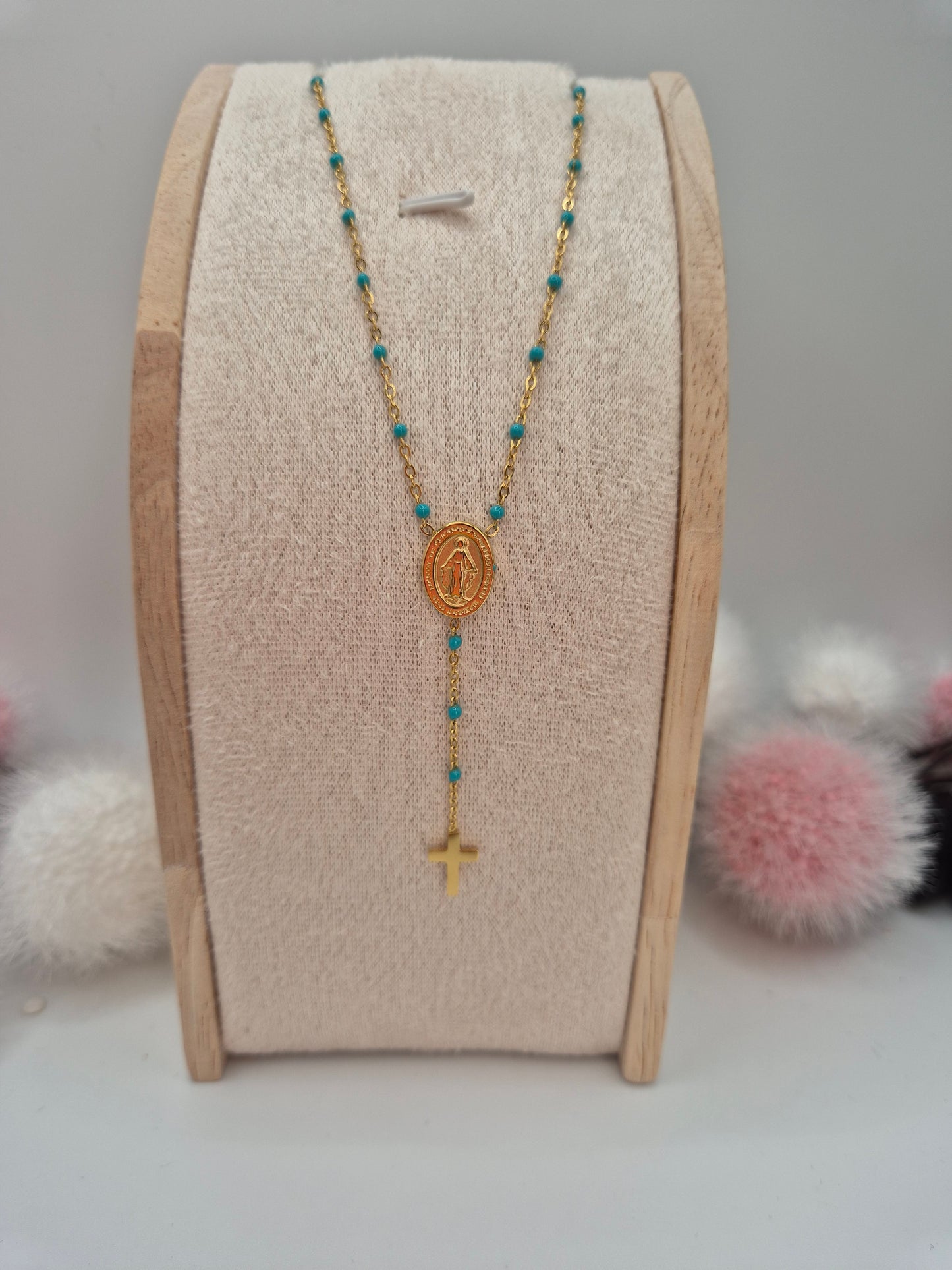 Collier Sainte Bleu