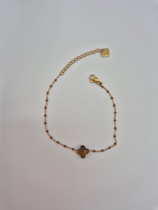 Bracelet En Pierre Œil du Tigre