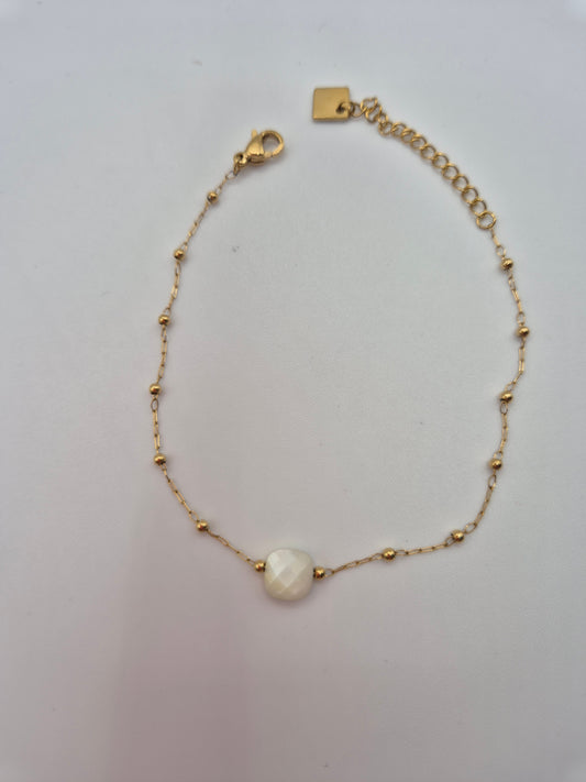 Bracelet En Pierre De Nacre