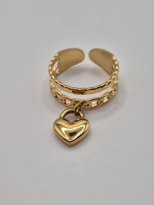 Bague Cœur Captif