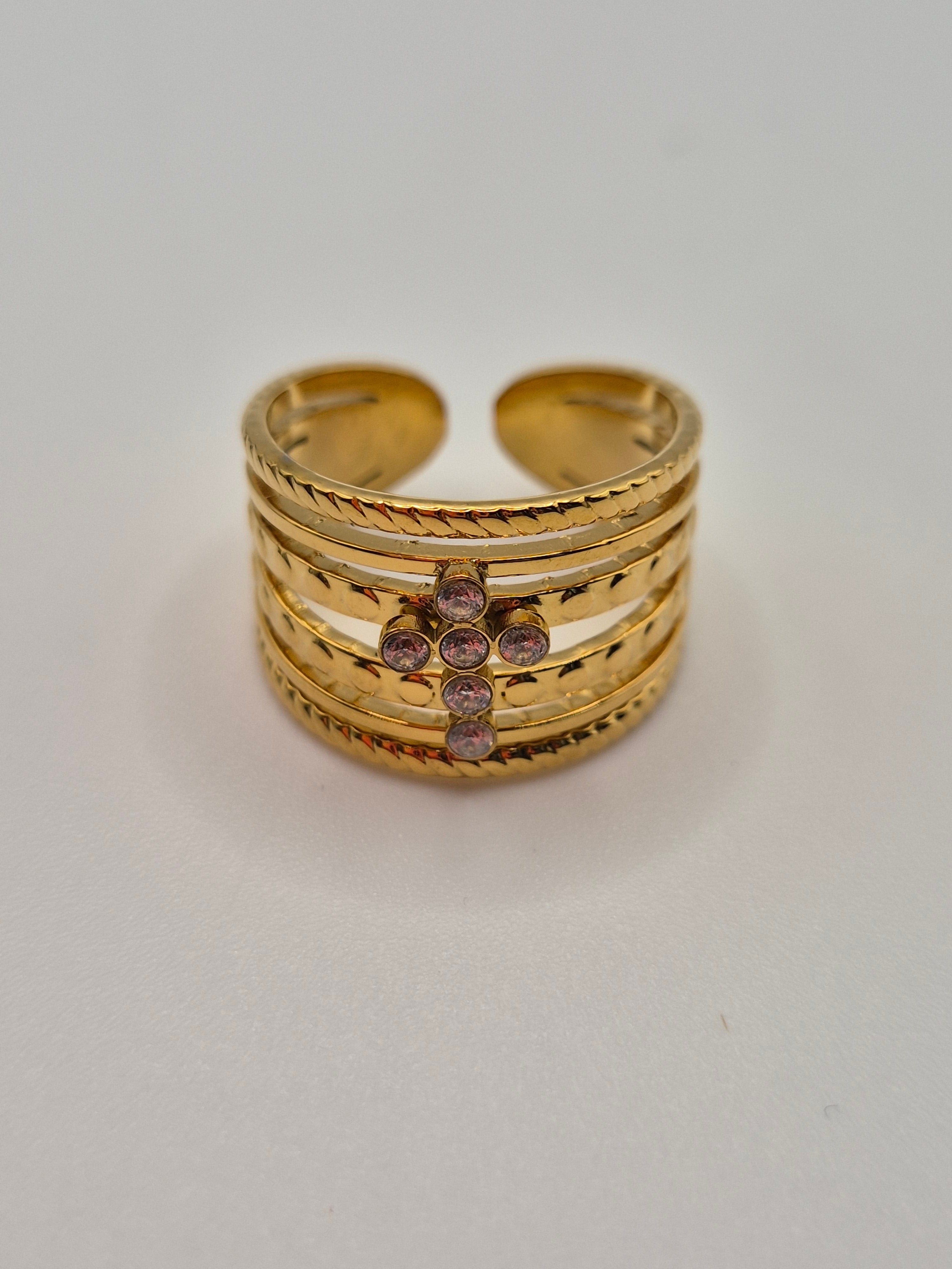 Bague Protection Doré