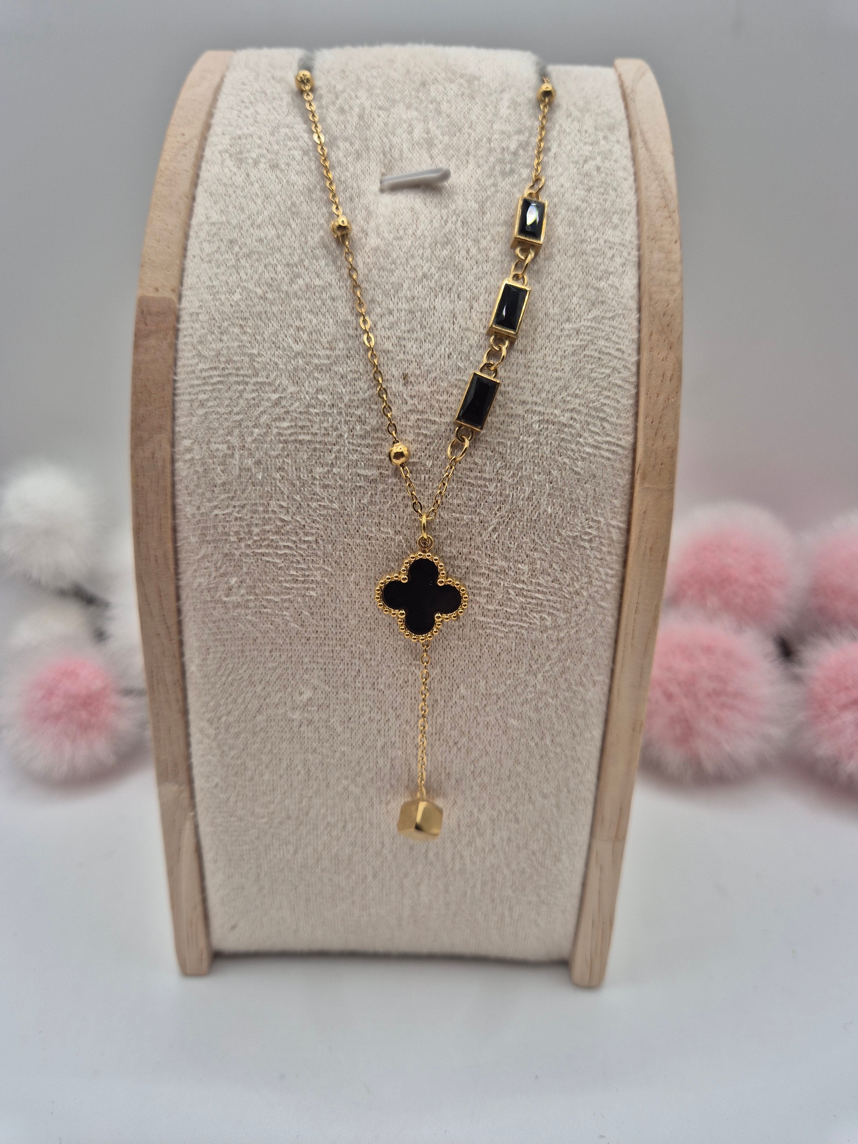 Collier Éclosion noir