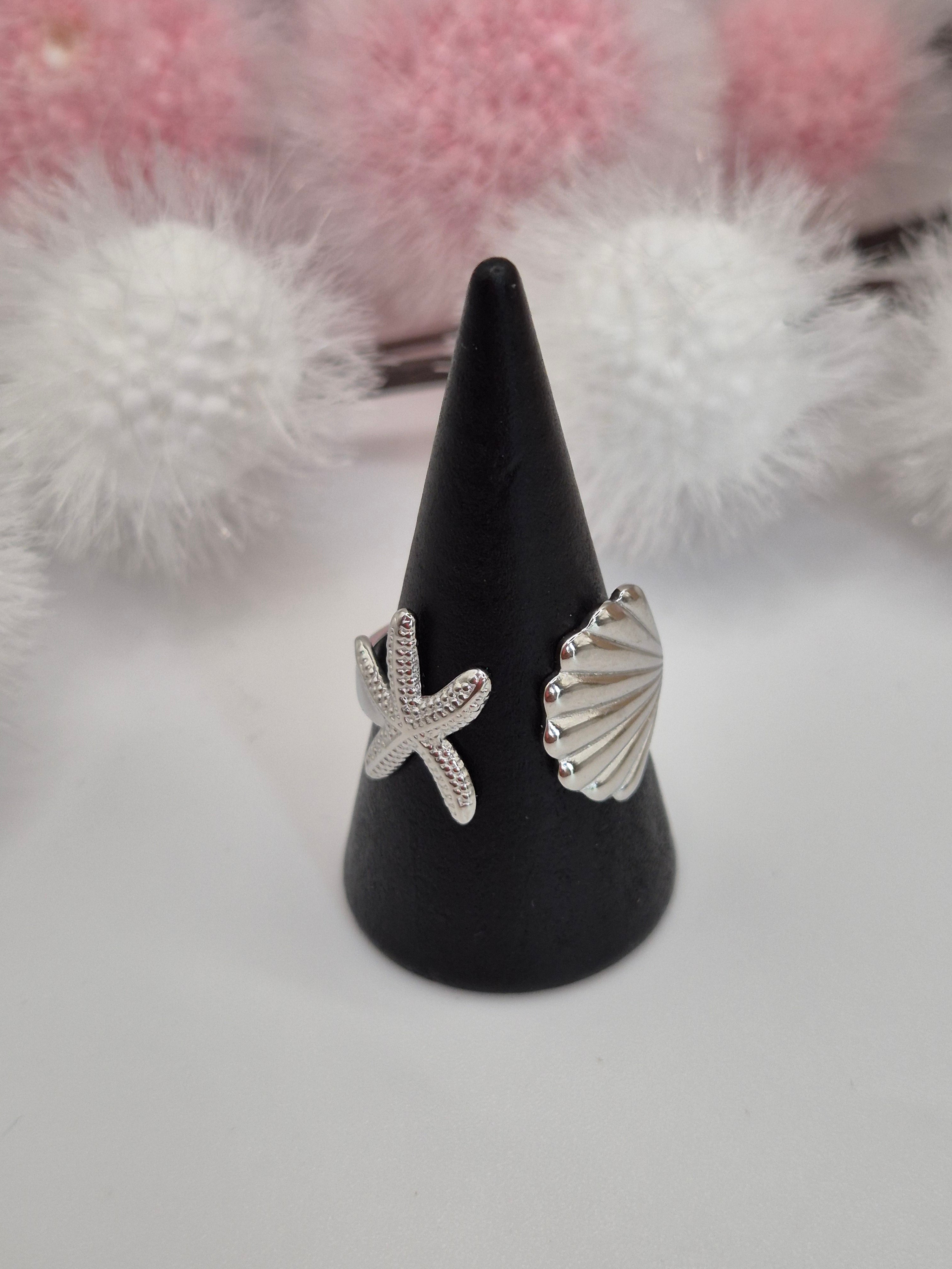 Bague Coquillage de Mer Argenté