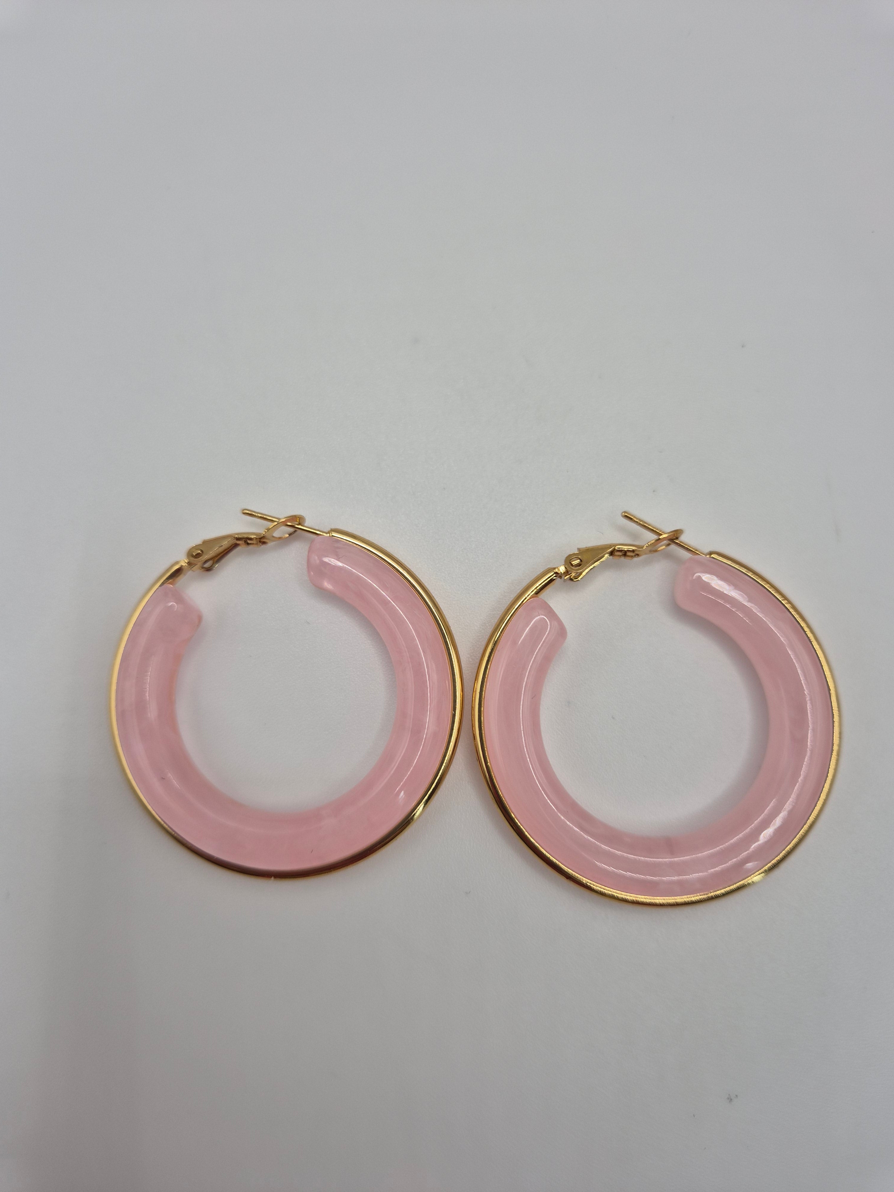 Boucles d’oreilles Mystère D’Or Rose