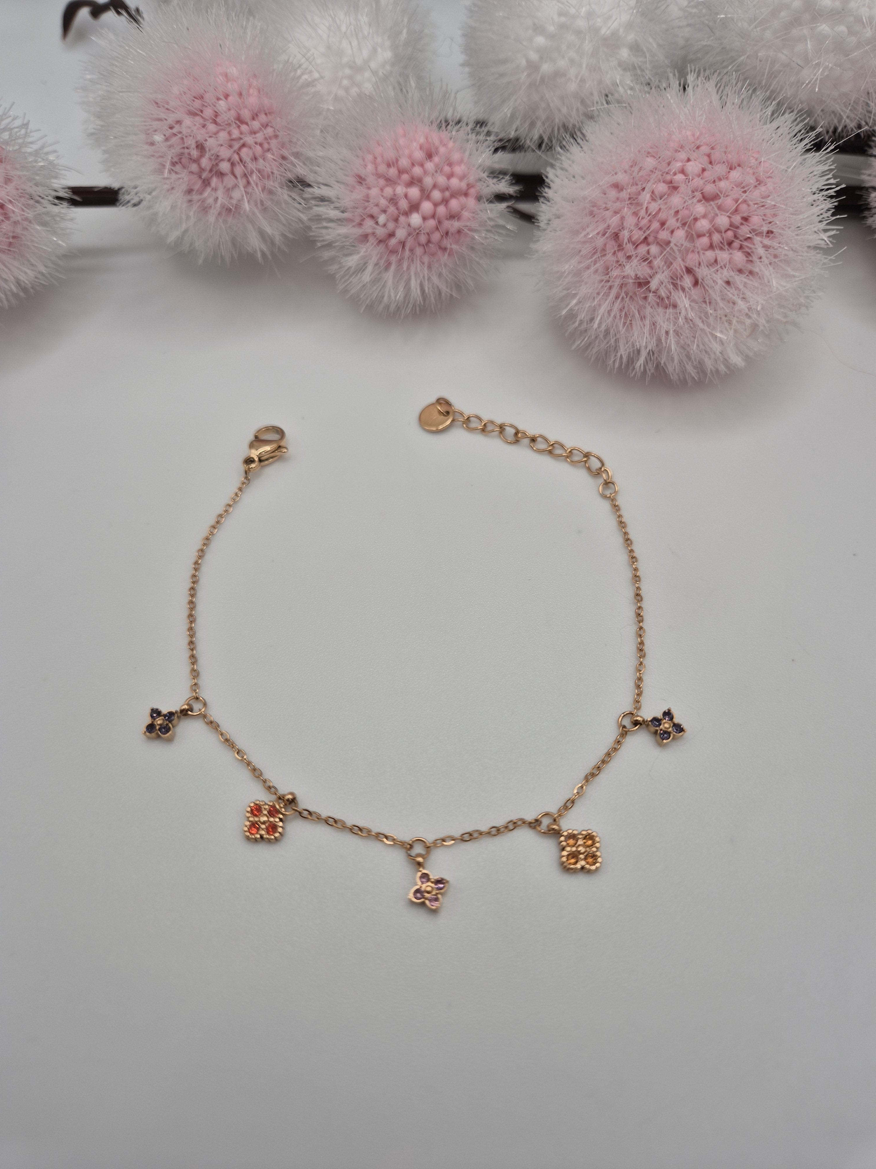 Bracelet Abysée strass Multicouleurs
