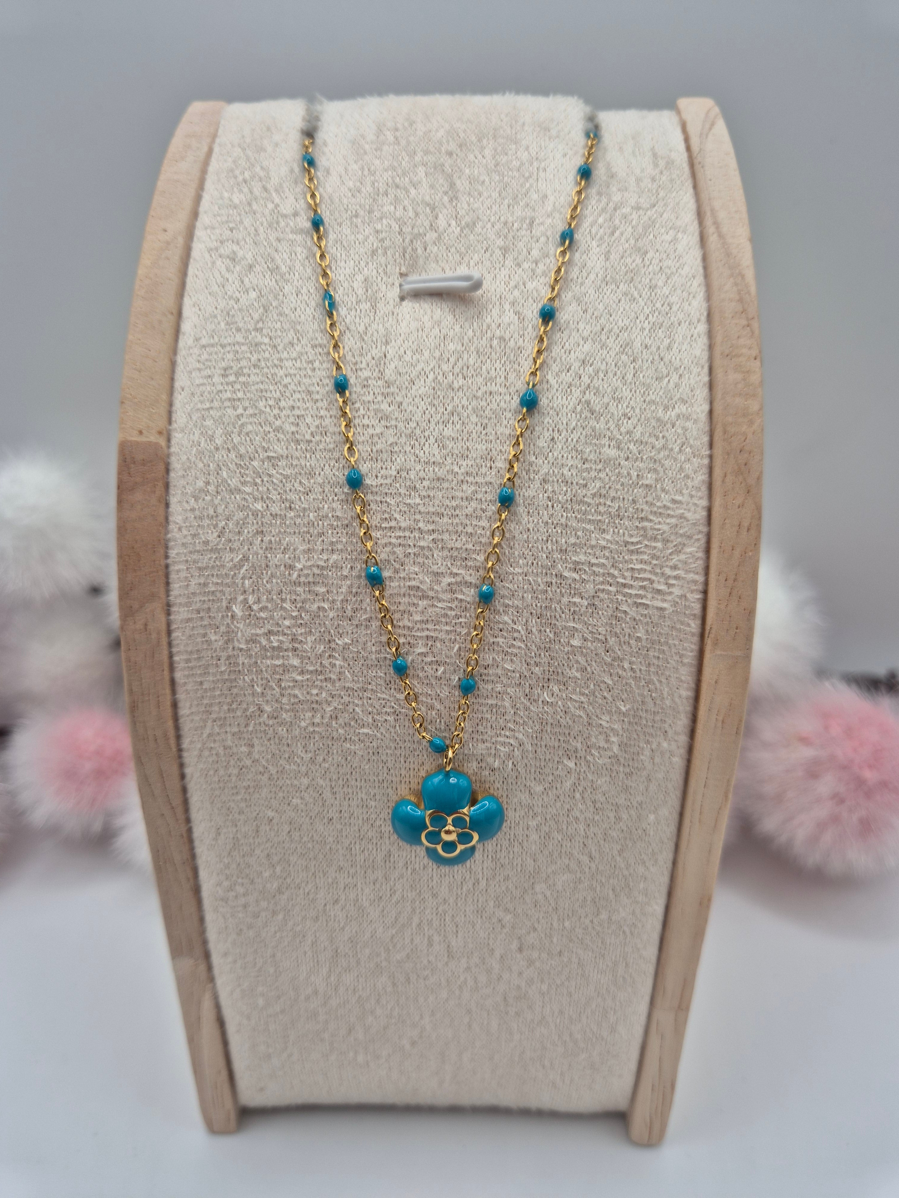 Collier Éclosion Turquoise