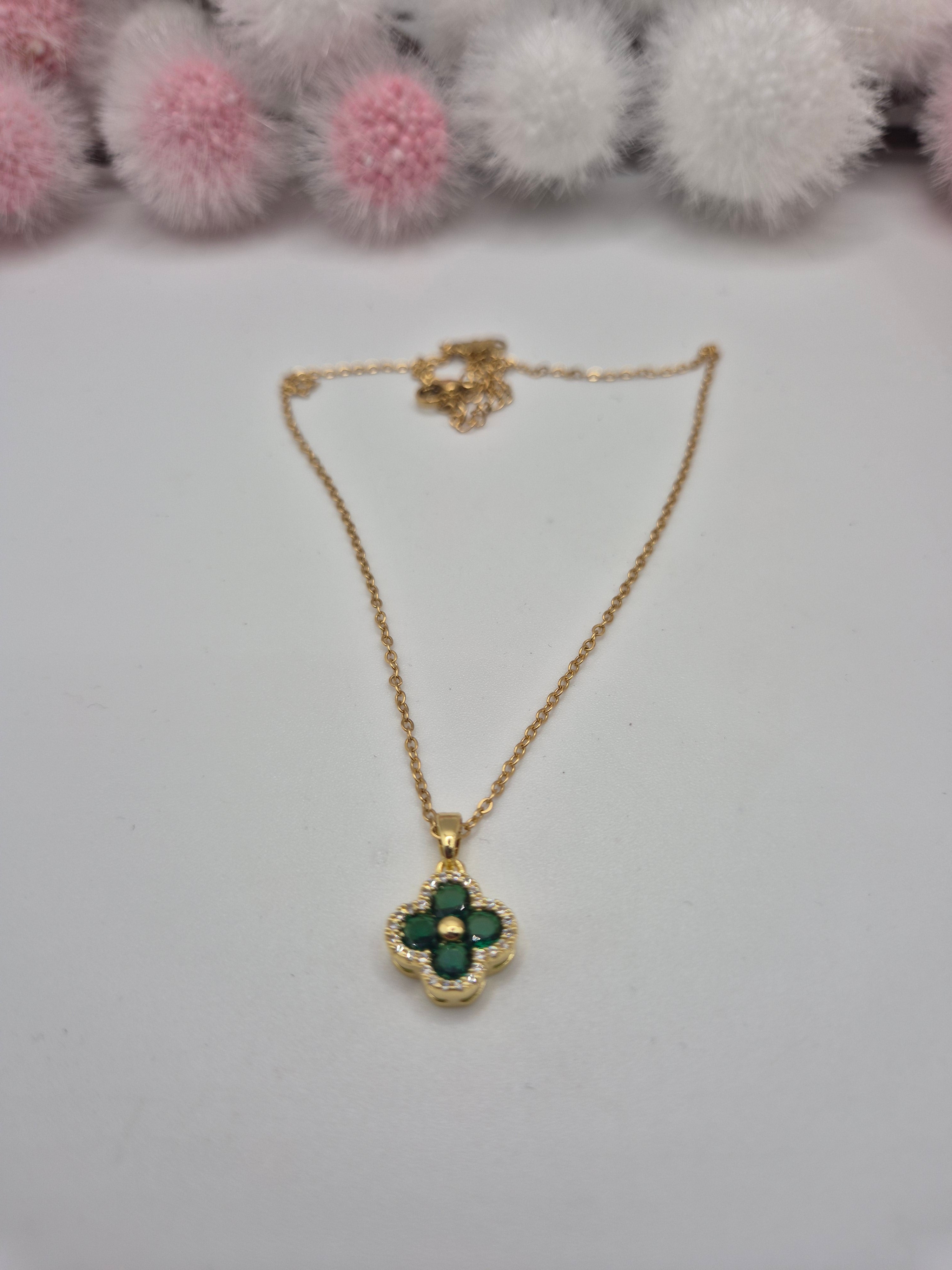 Collier Éclat d’Éternité vert