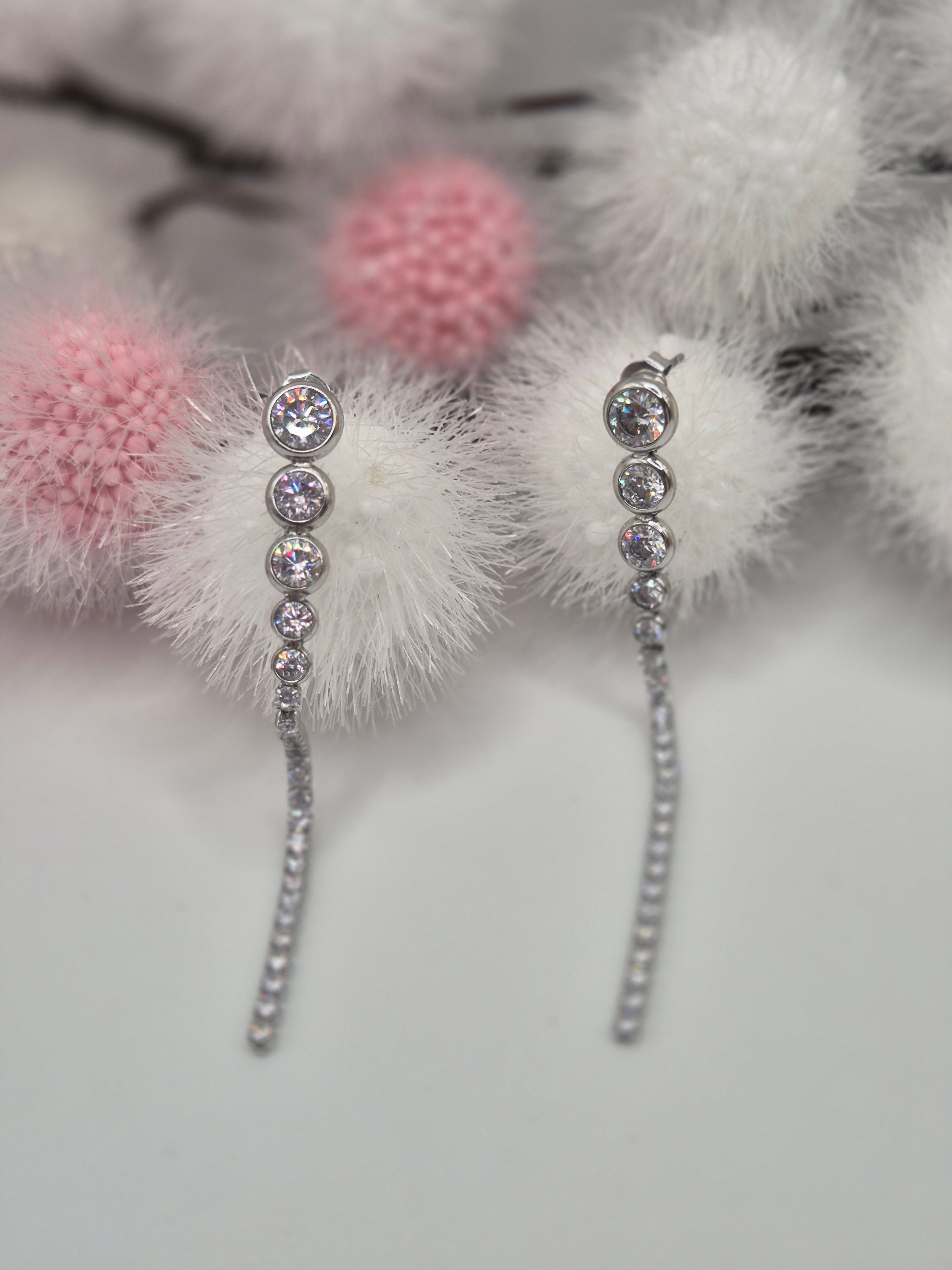 Boucles d’oreilles Les Silences Précieux Argentés