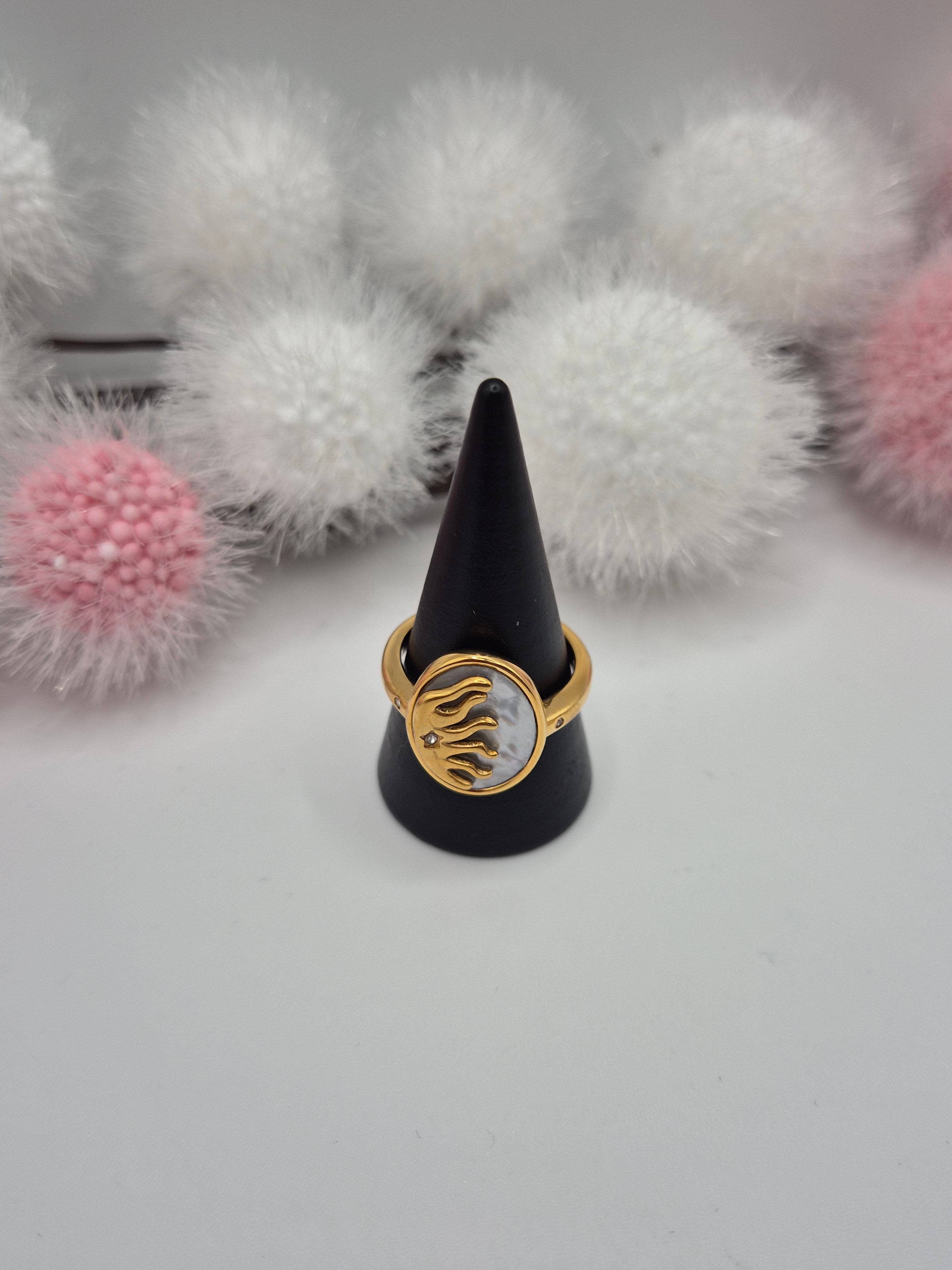 Bague Éclat de Soleil Blanche