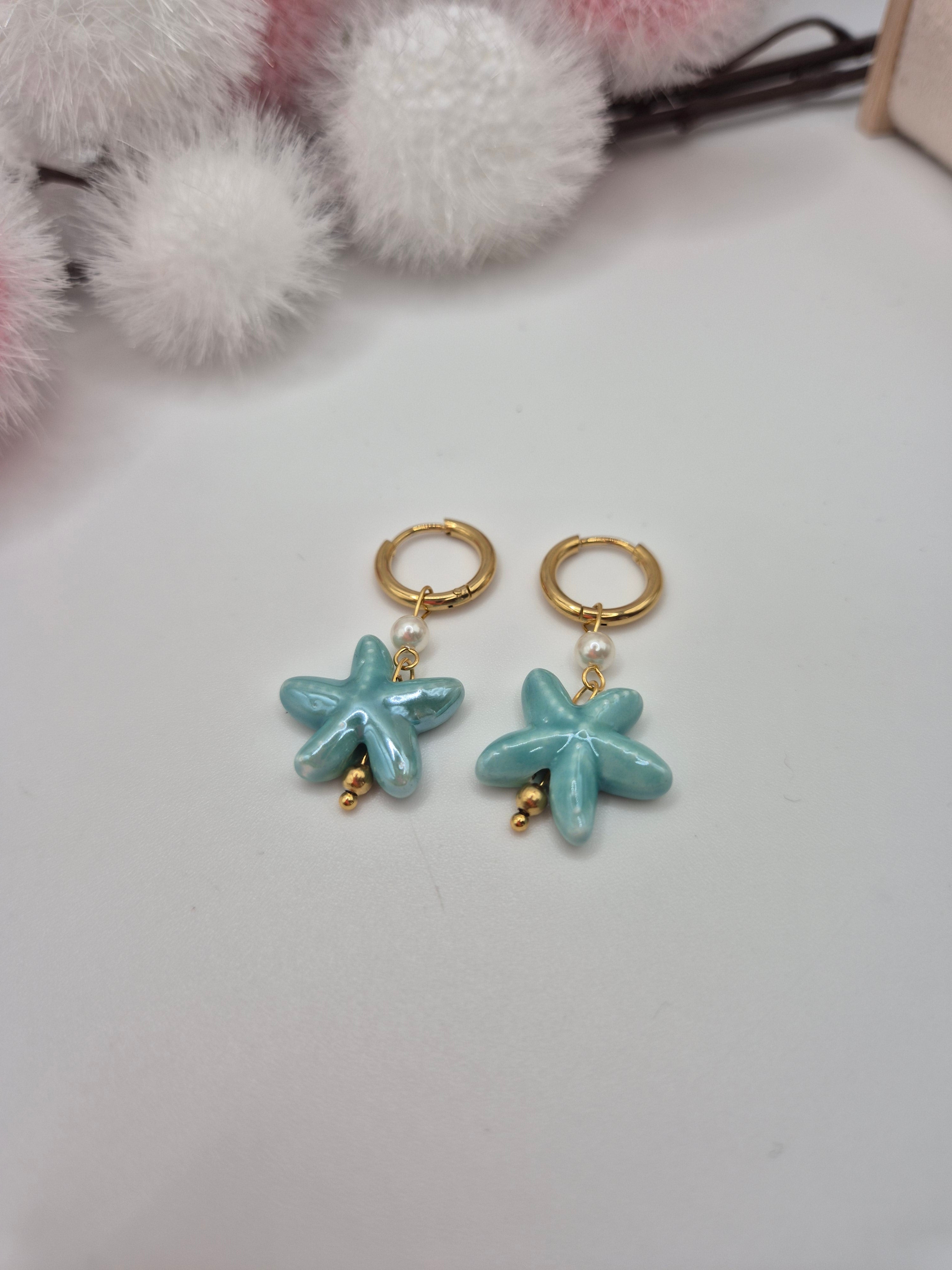 Boucles d’oreilles Trésor de la Mer Turquoise