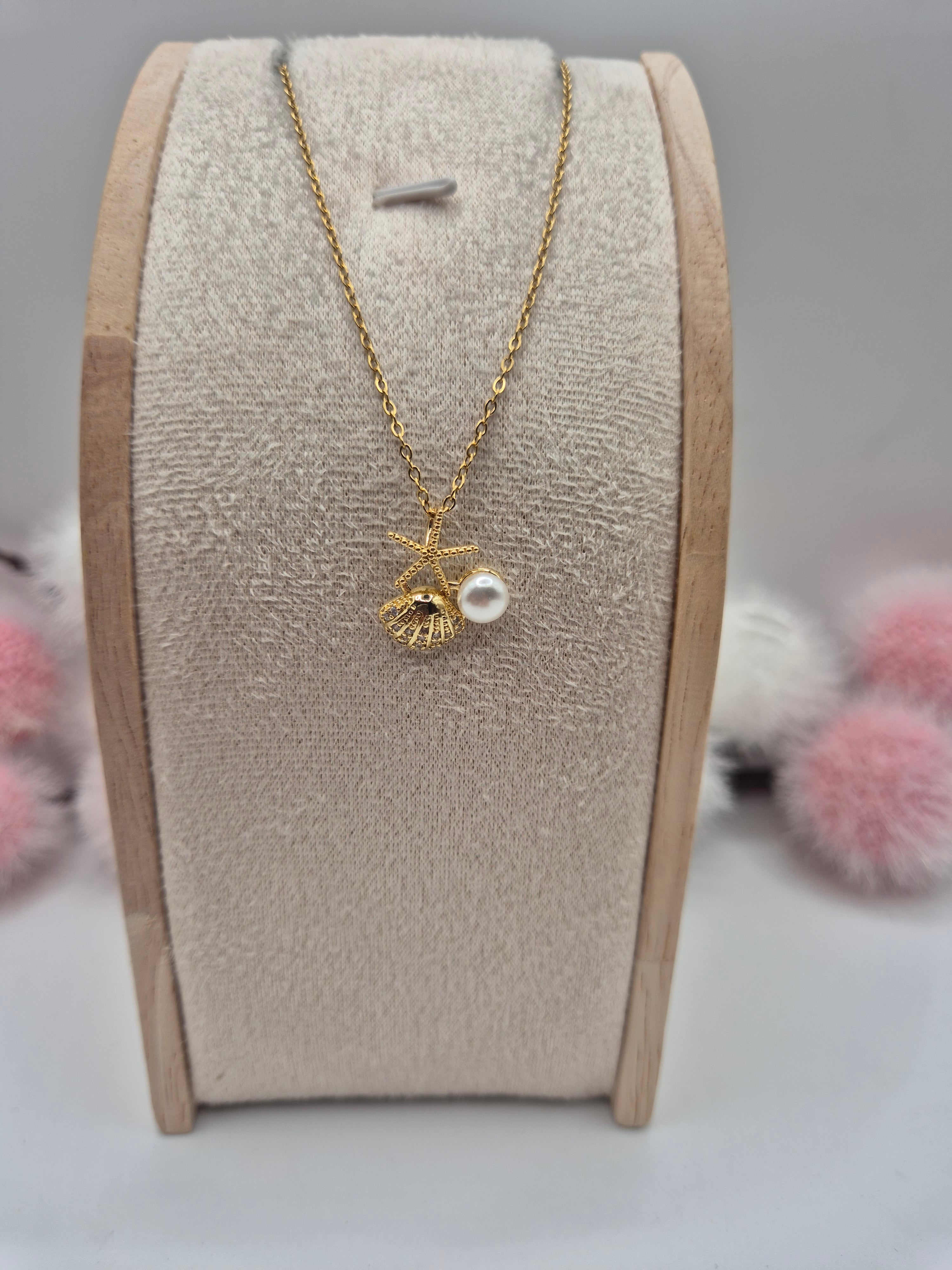 Collier Coquillage Perle