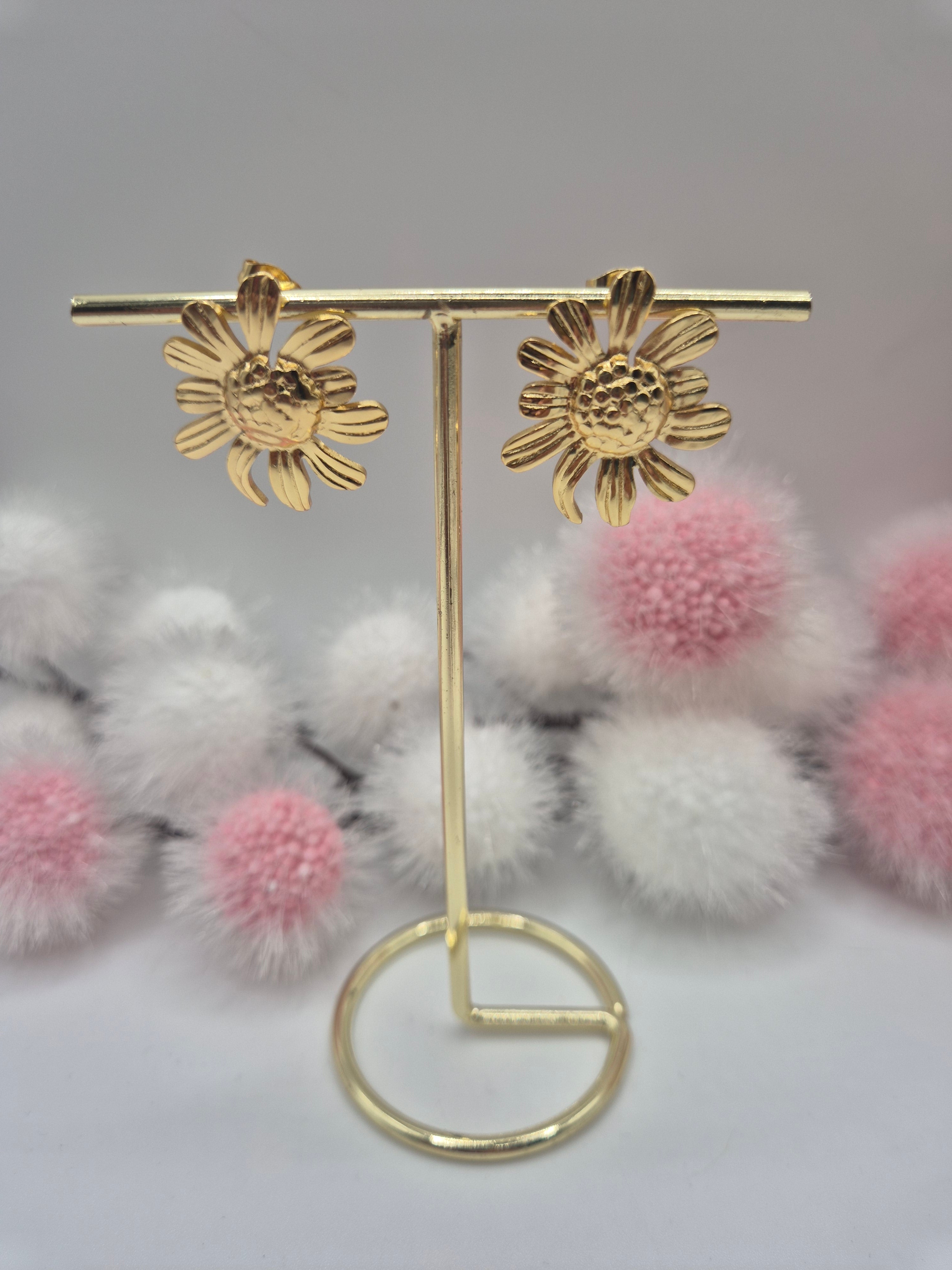 Boucles d’oreilles Tournesol petit modèle