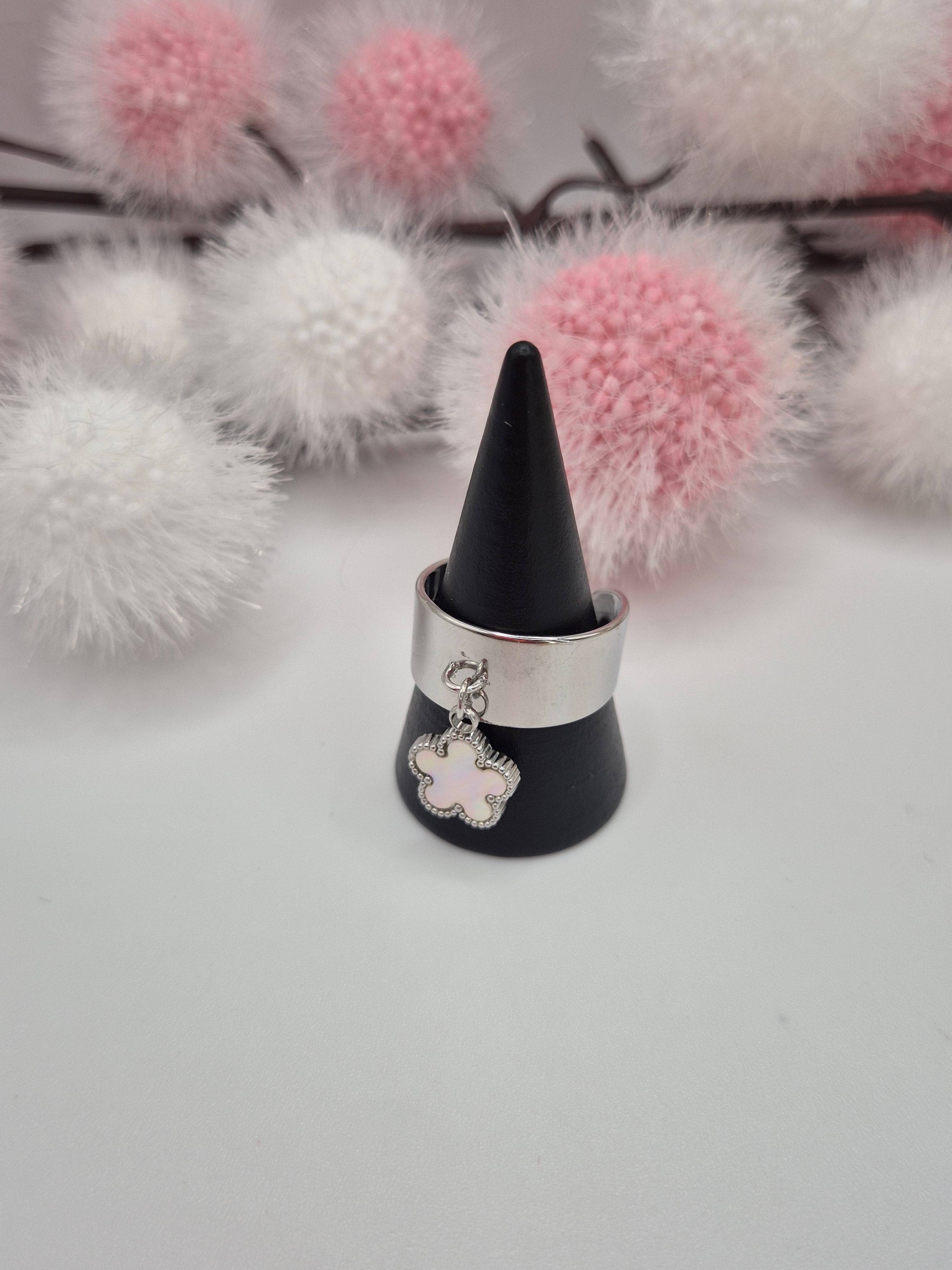 Bague Pétale Éternel blanc