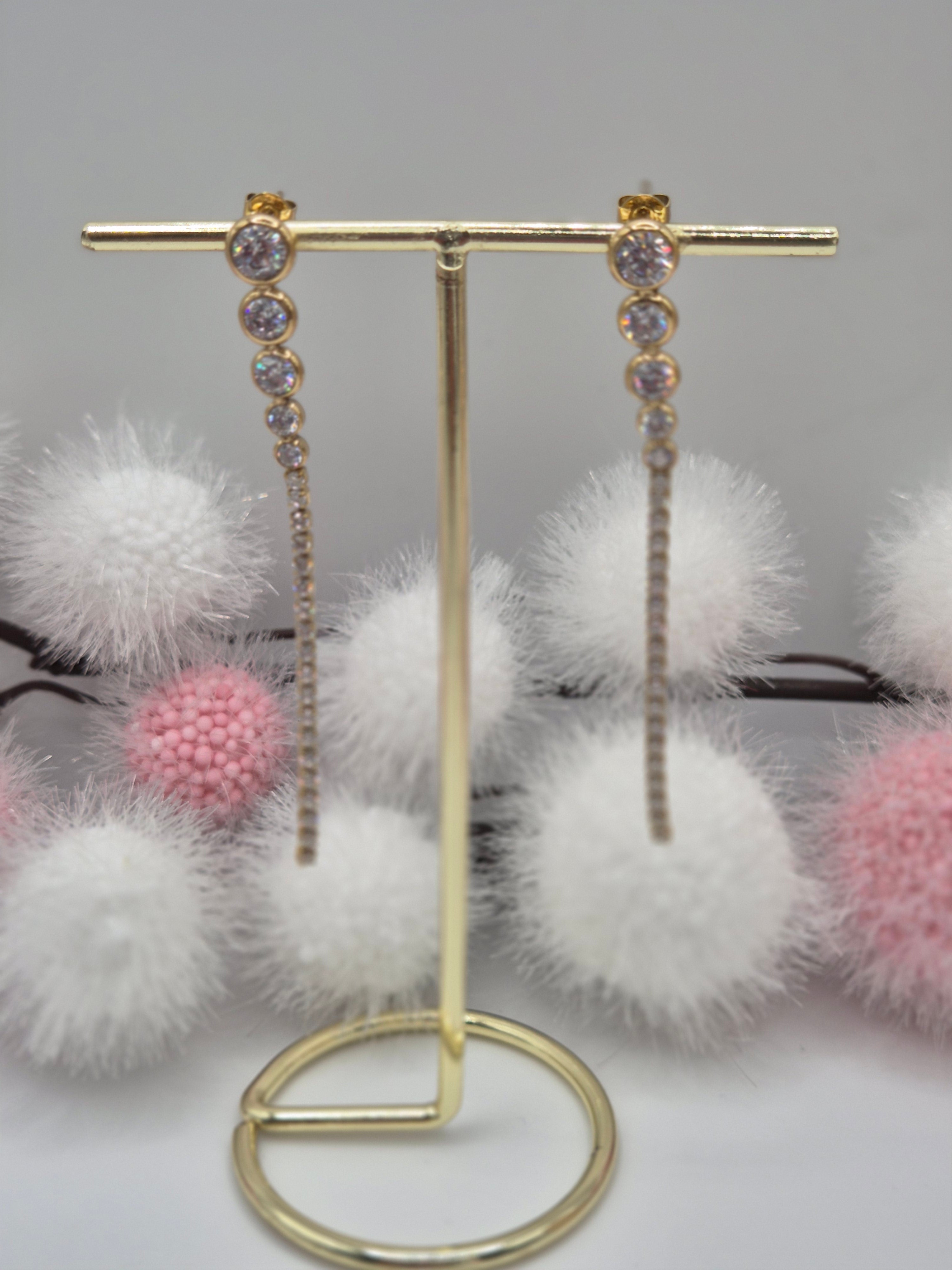 Boucles d’oreilles Les Silences Précieux Dorées