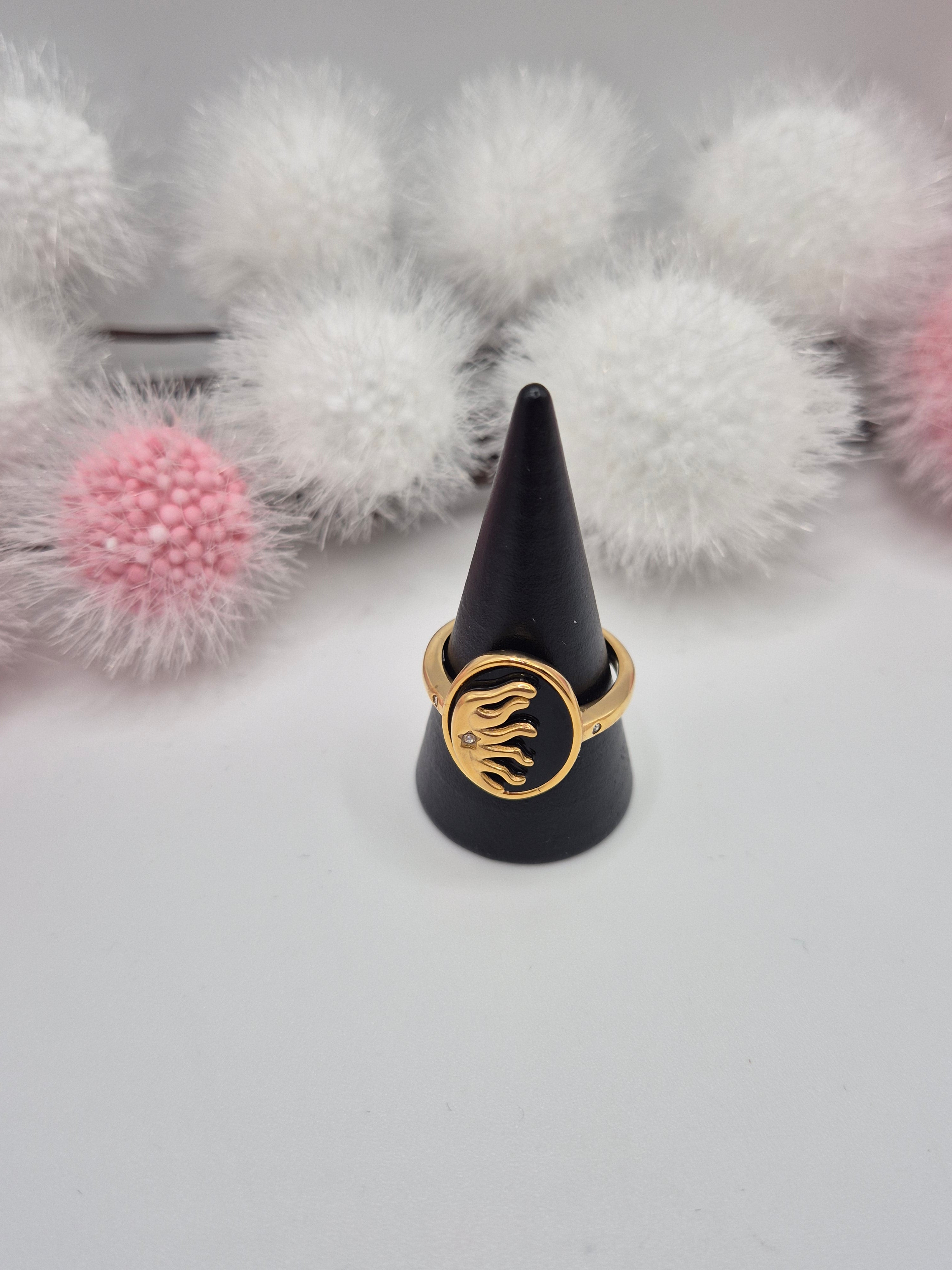 Bague Éclat de Soleil Noire