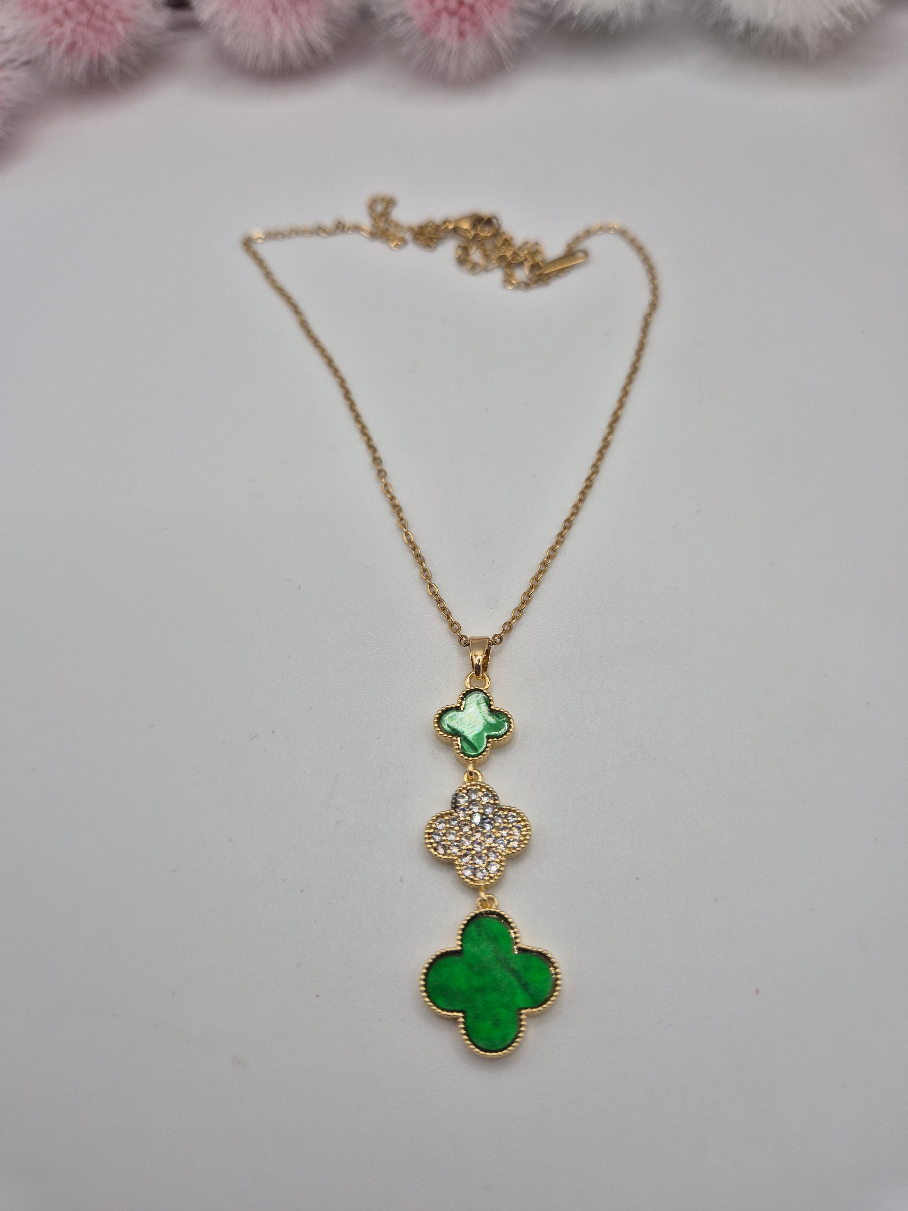 Collier Déesse de Lumière vert