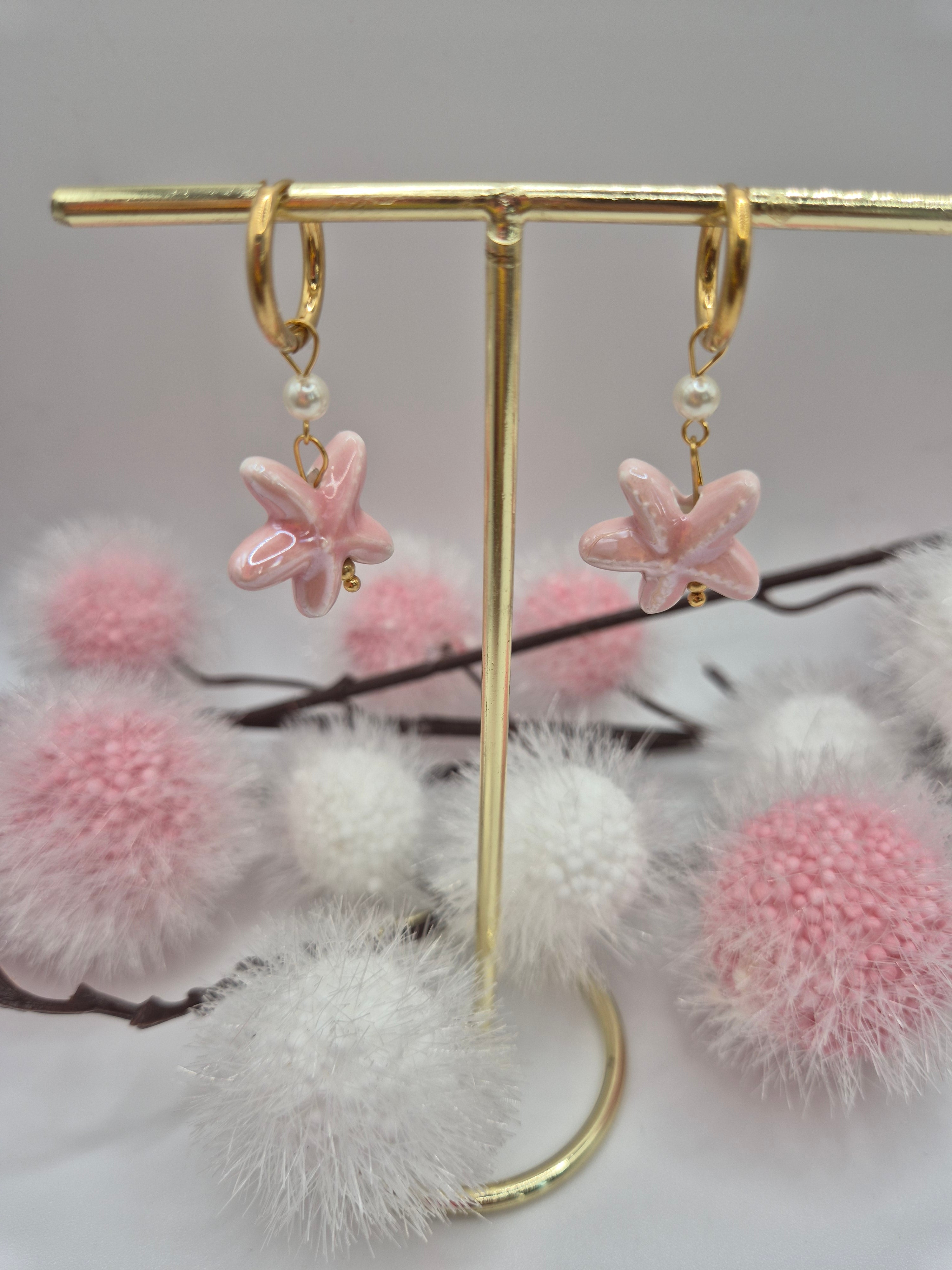 Boucles d’oreilles Trésor de la Mer Rose
