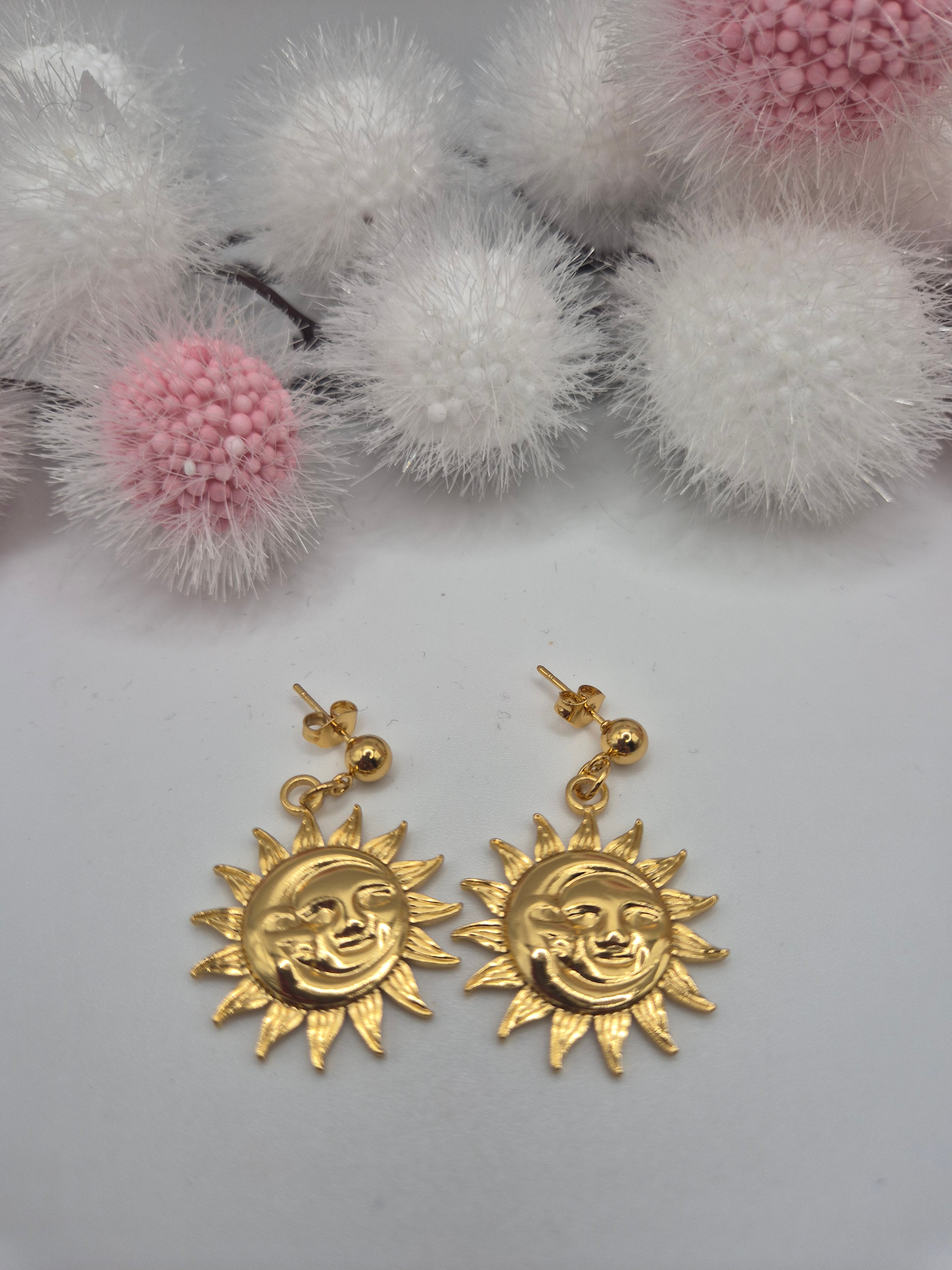 Boucles d’oreilles Soleil petit modèle