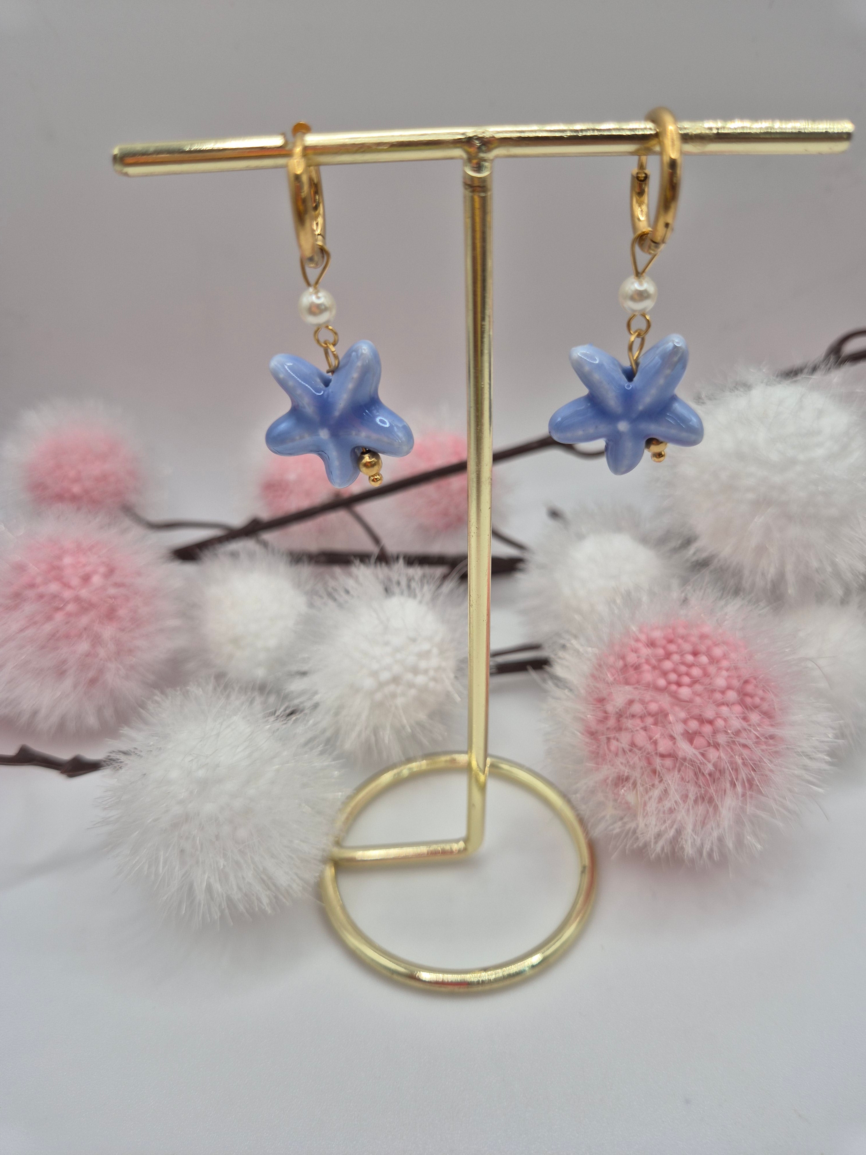 Boucles d’oreilles Trésor de la Mer Bleu