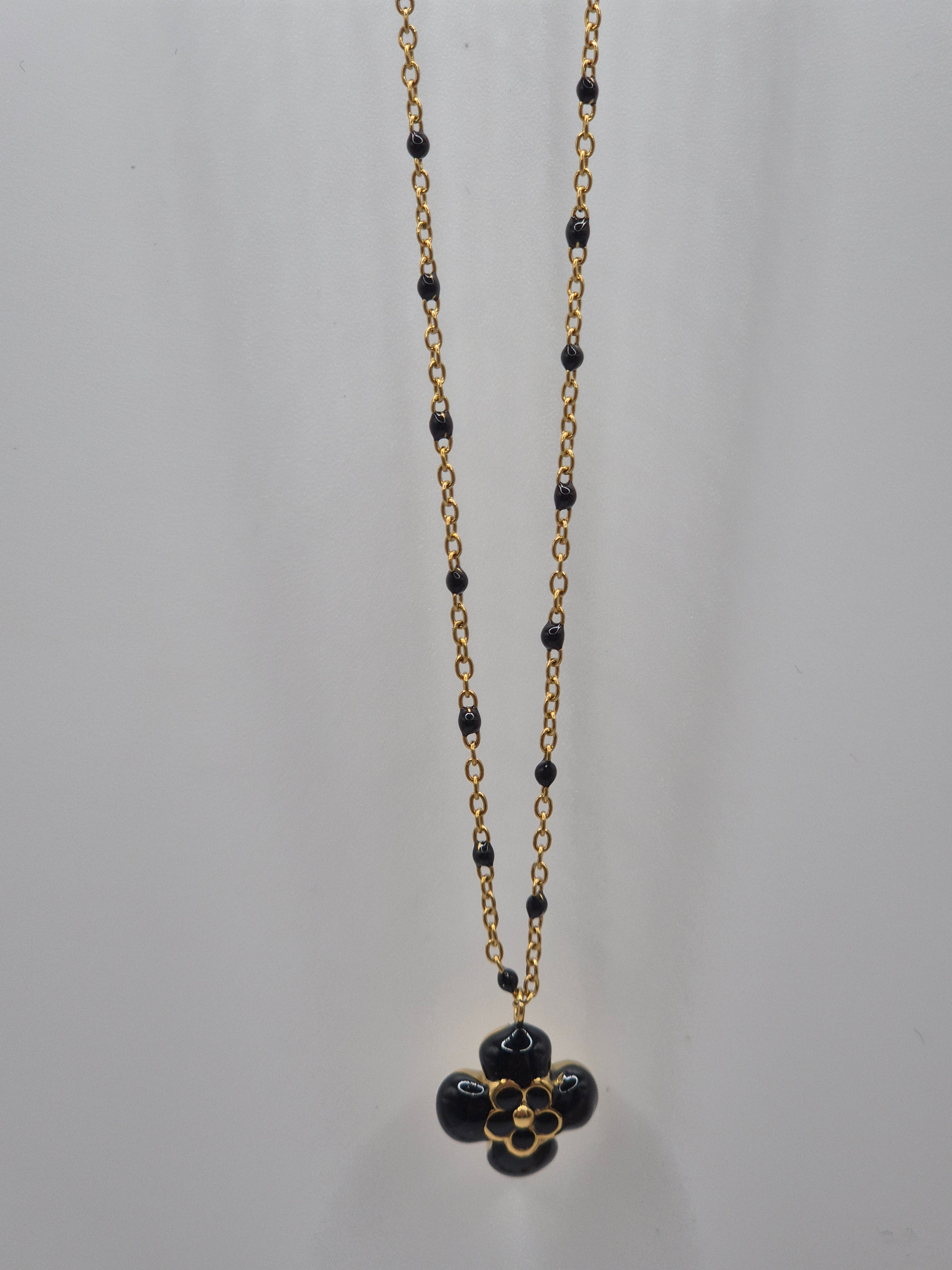 Collier Éclosion Noir