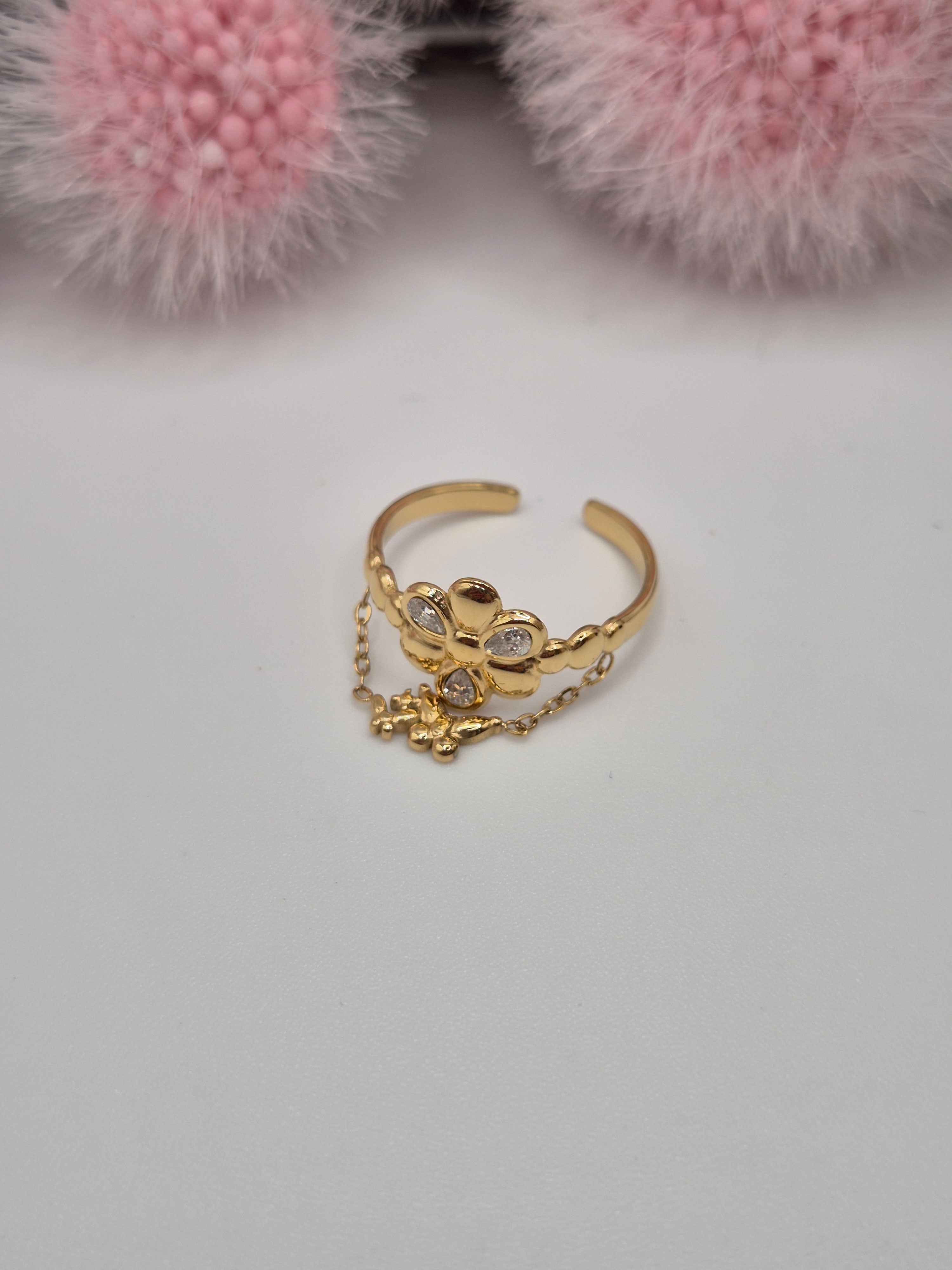Bague Gris Pétal