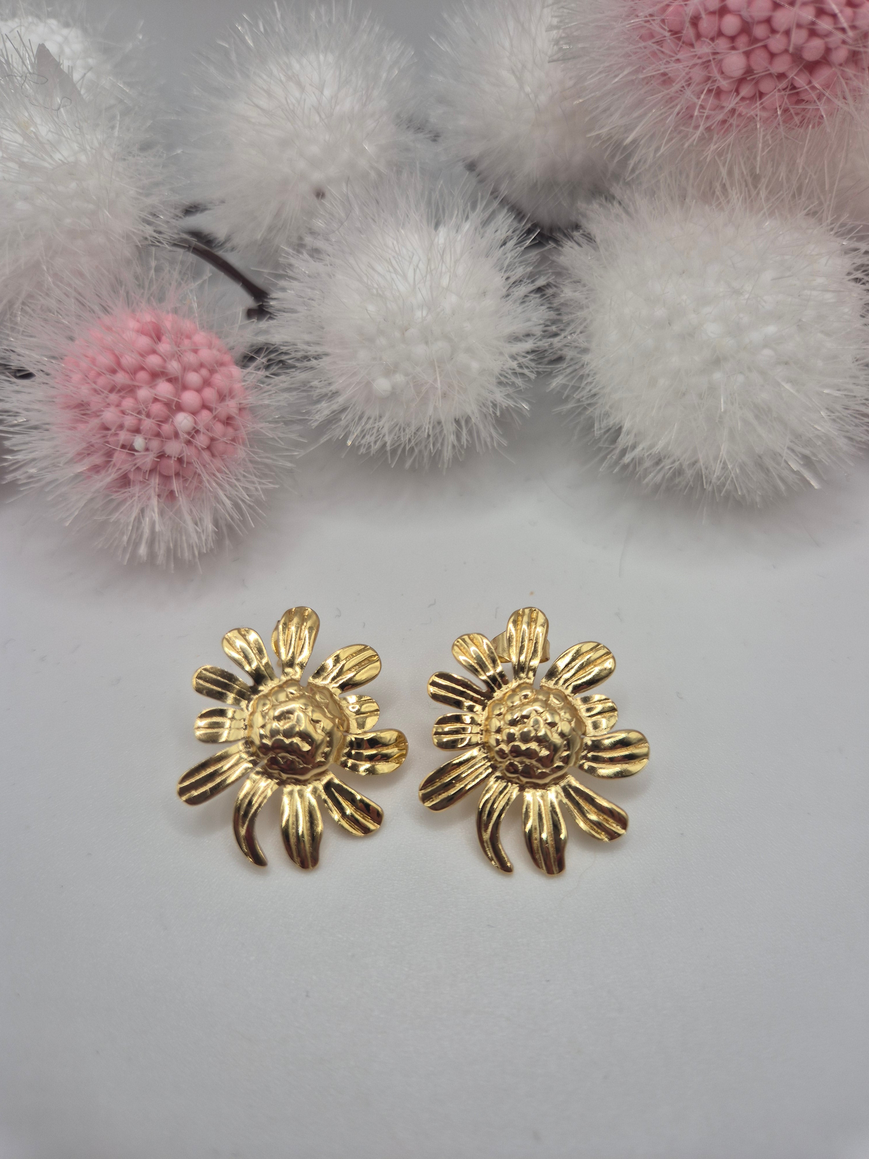 Boucles d’oreilles Tournesol petit modèle