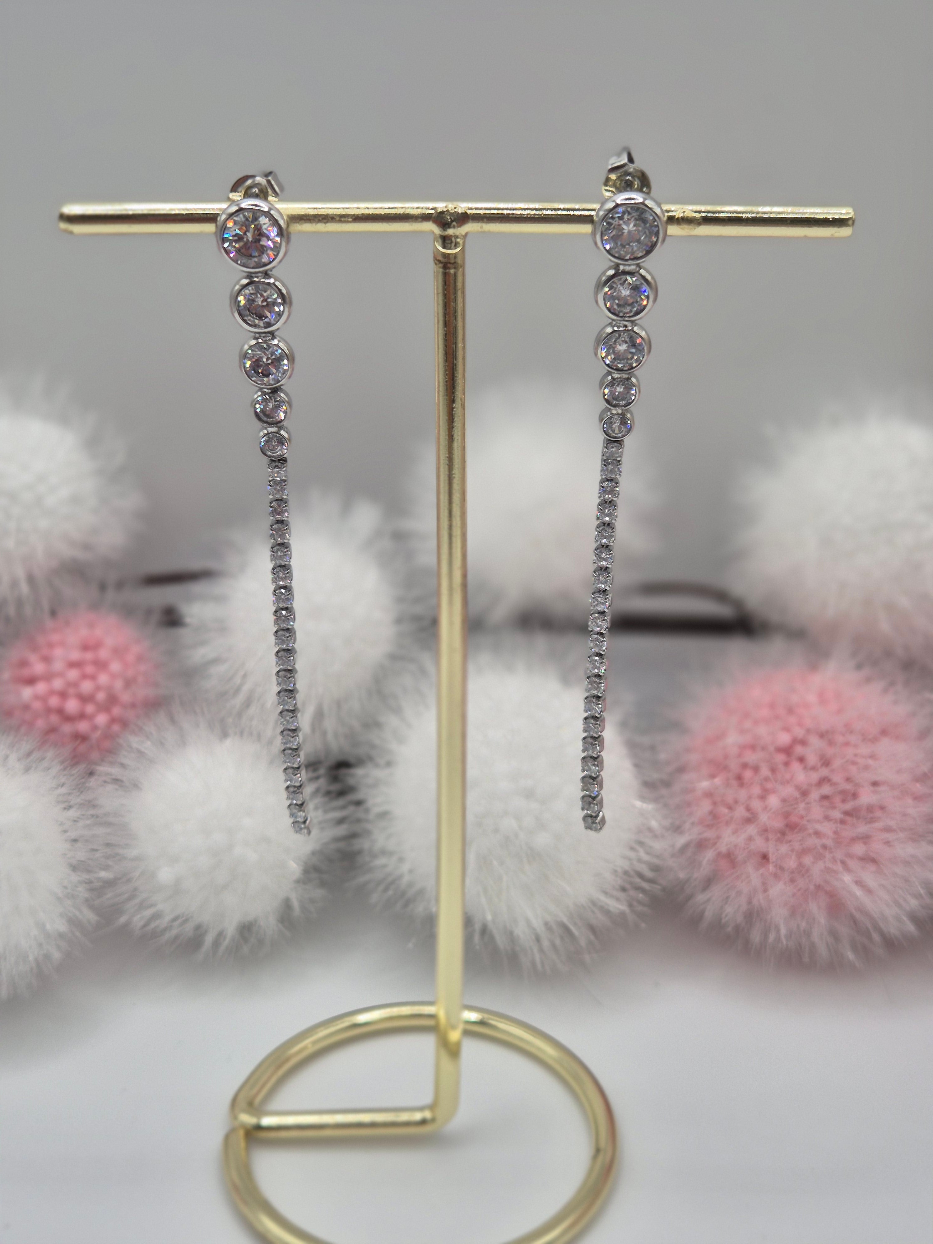 Boucles d’oreilles Les Silences Précieux Argentés