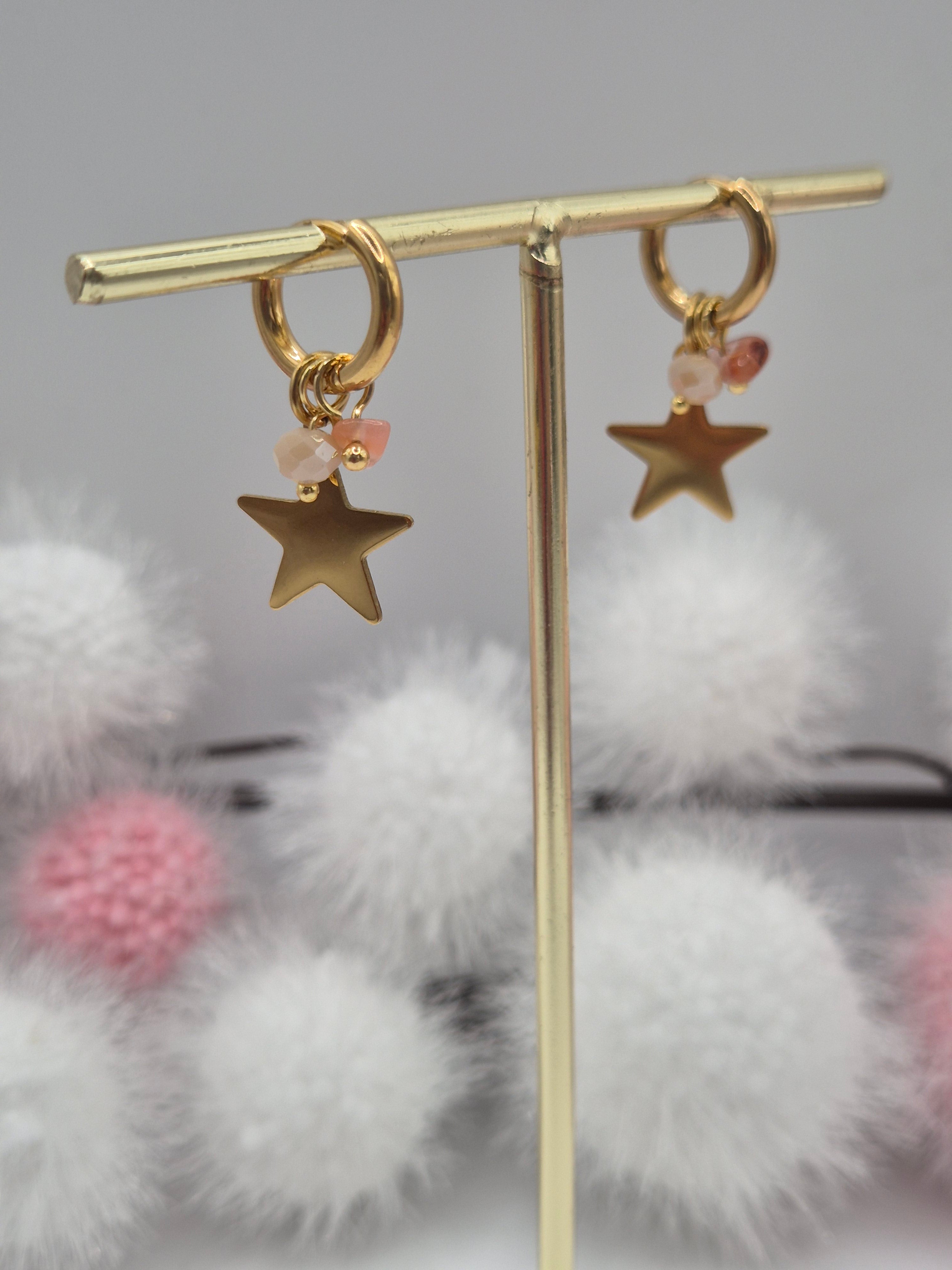 Boucles d’oreilles Étoiles aux Lobes