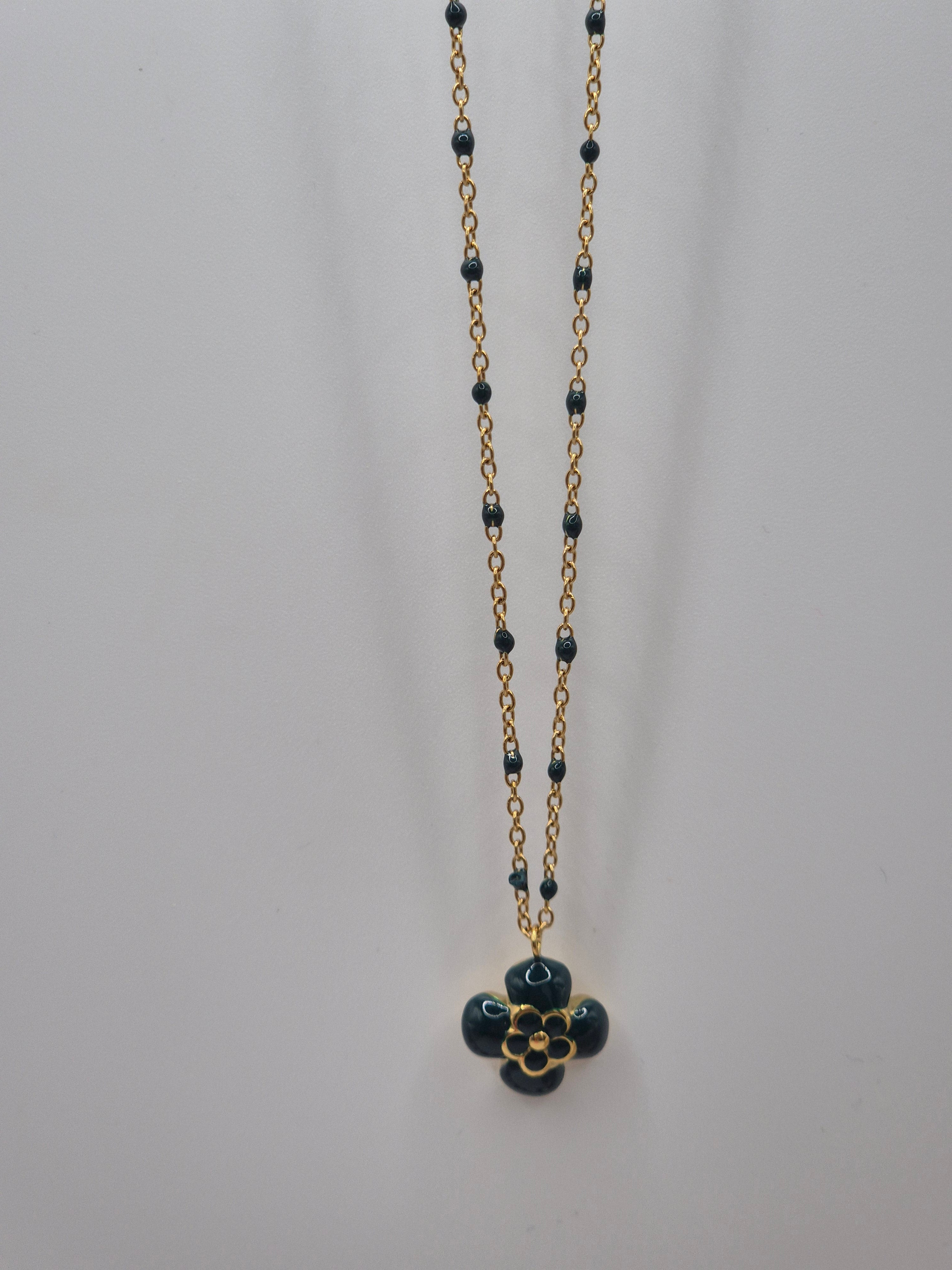 Collier Éclosion Vert Canard