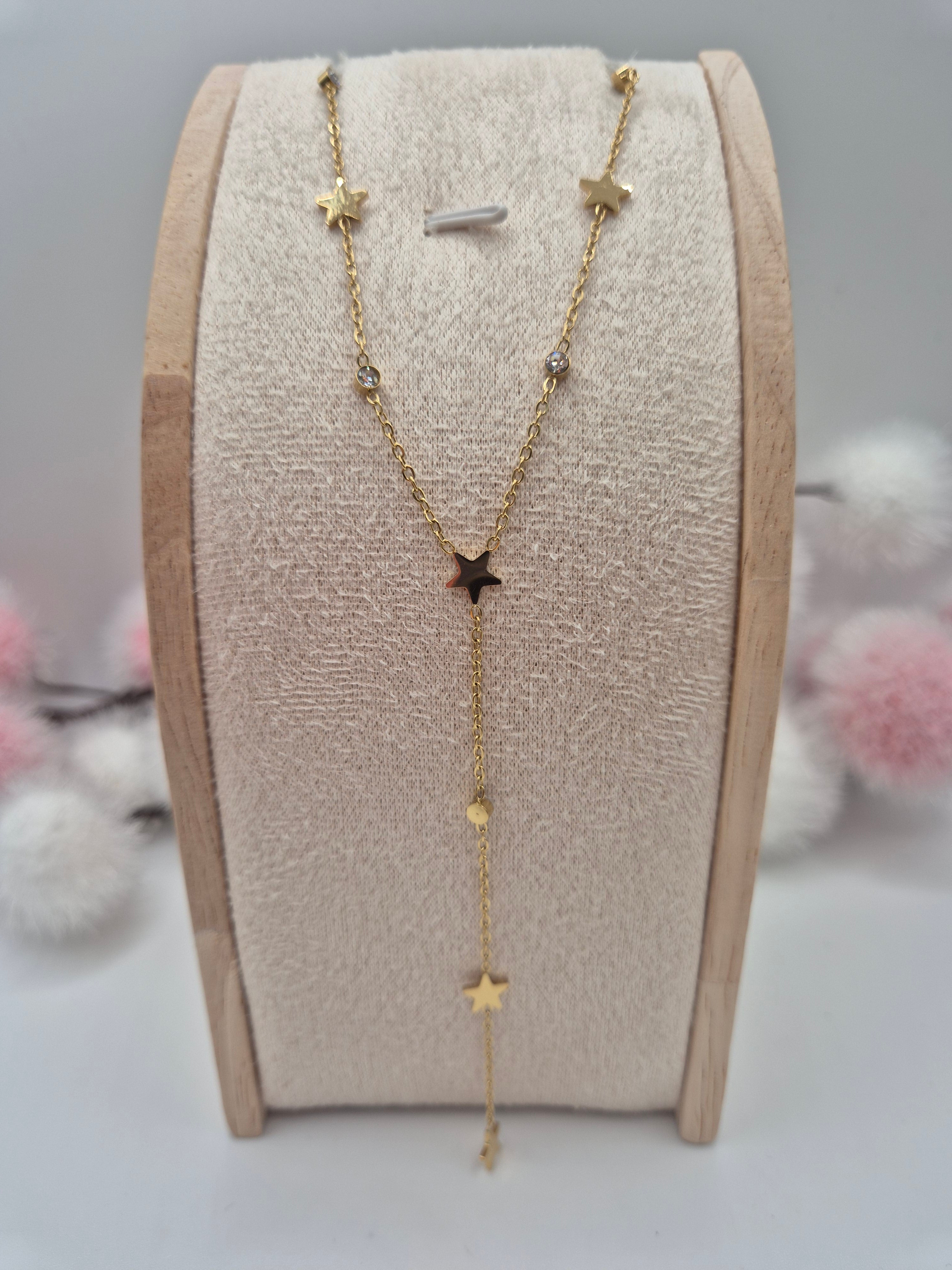 Collier Ligne D’Eclat Doré