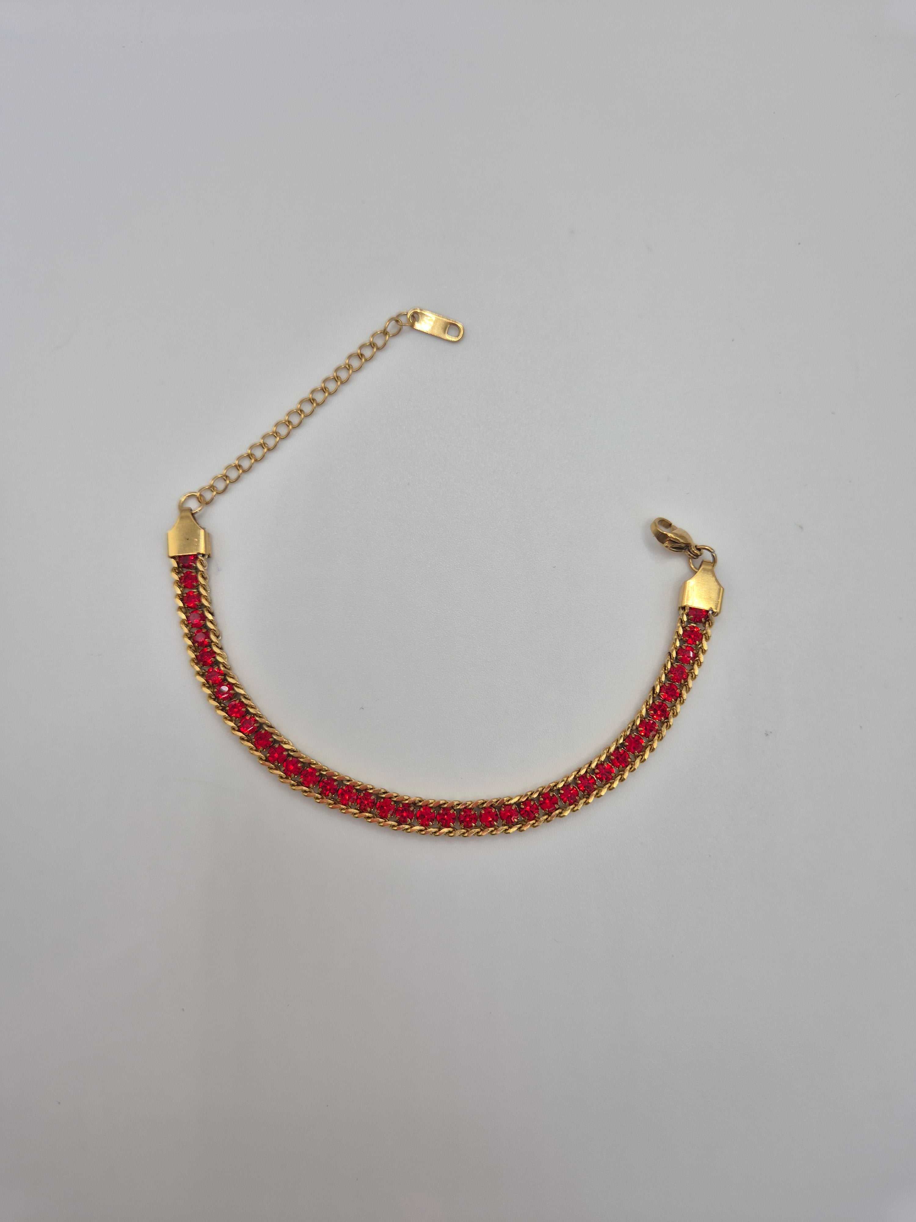 Bracelet Rivière Enchantée Rouge
