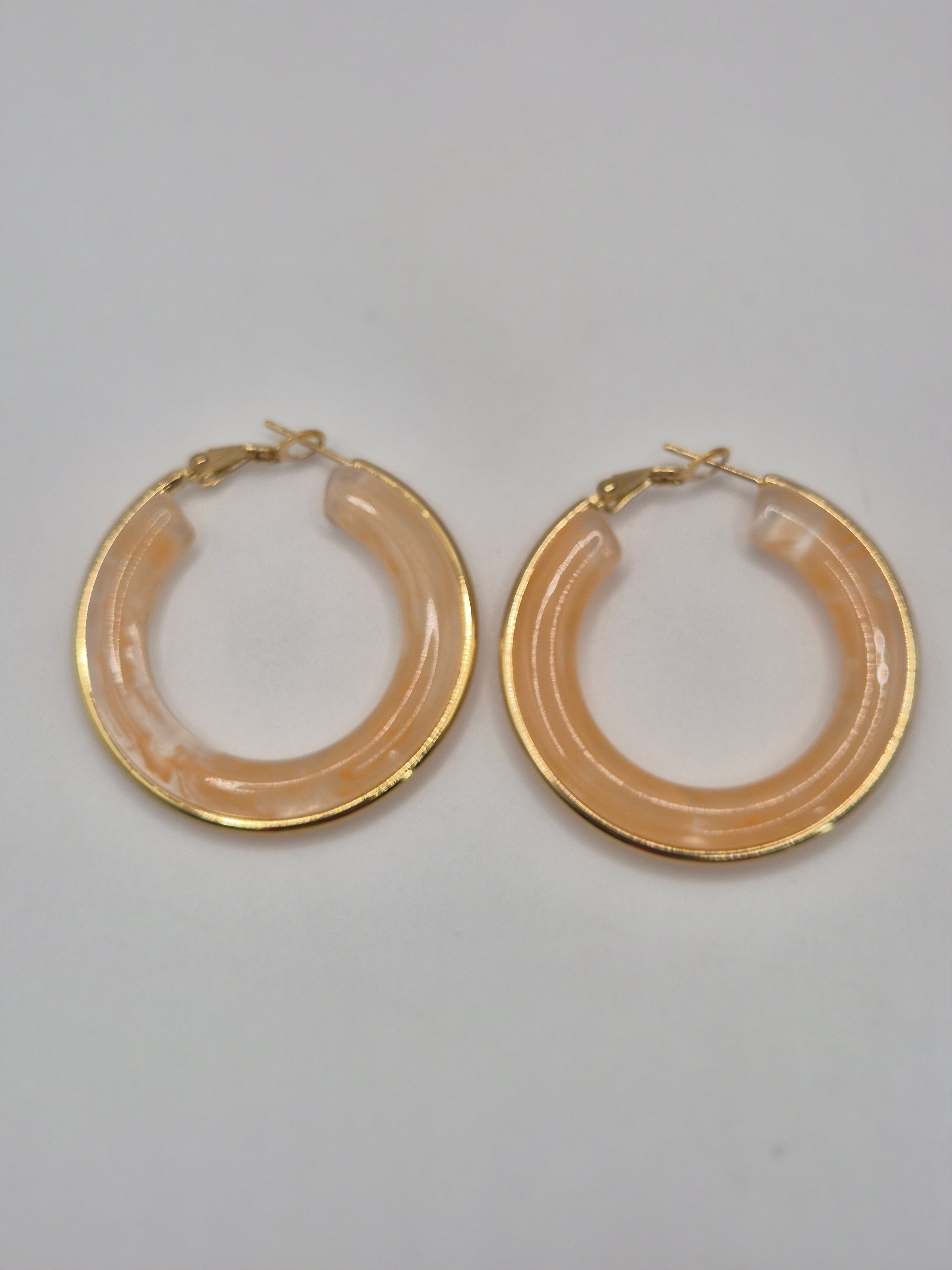 Boucles d’oreilles Mystère D’Or Corail