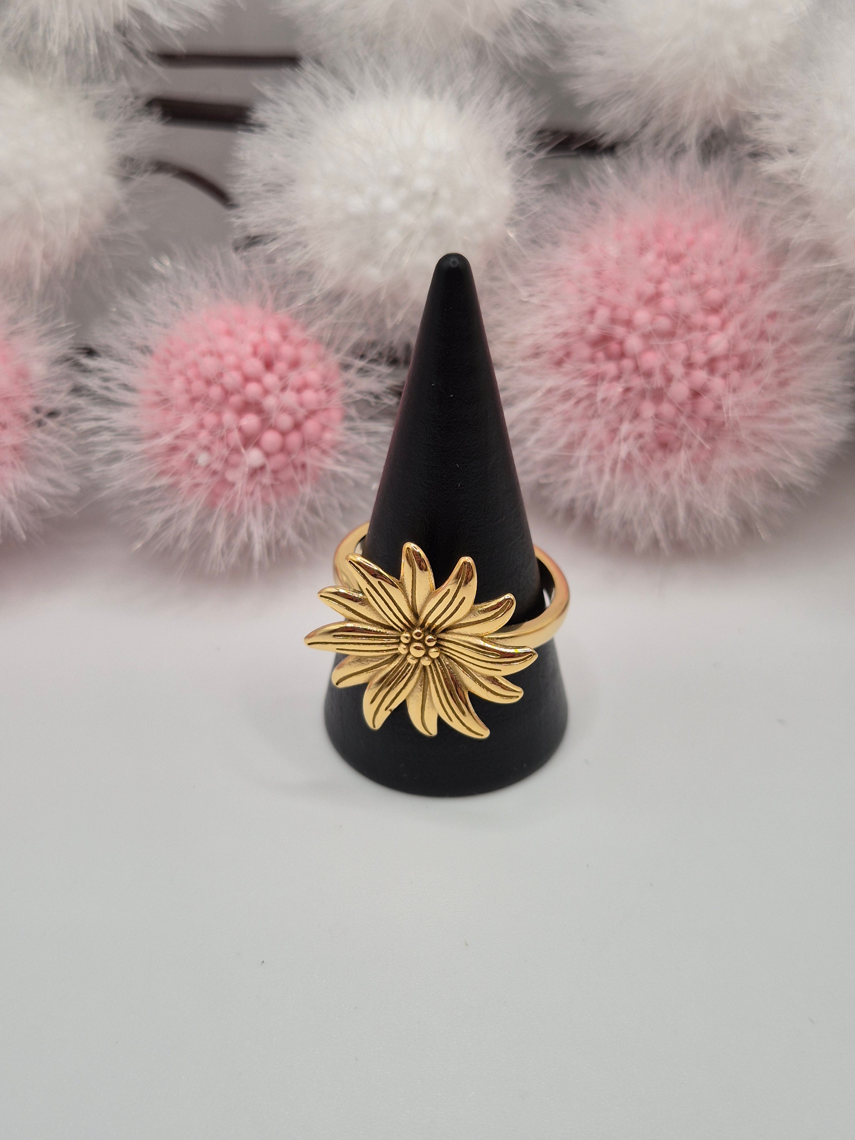 Bague Floraison Chromée