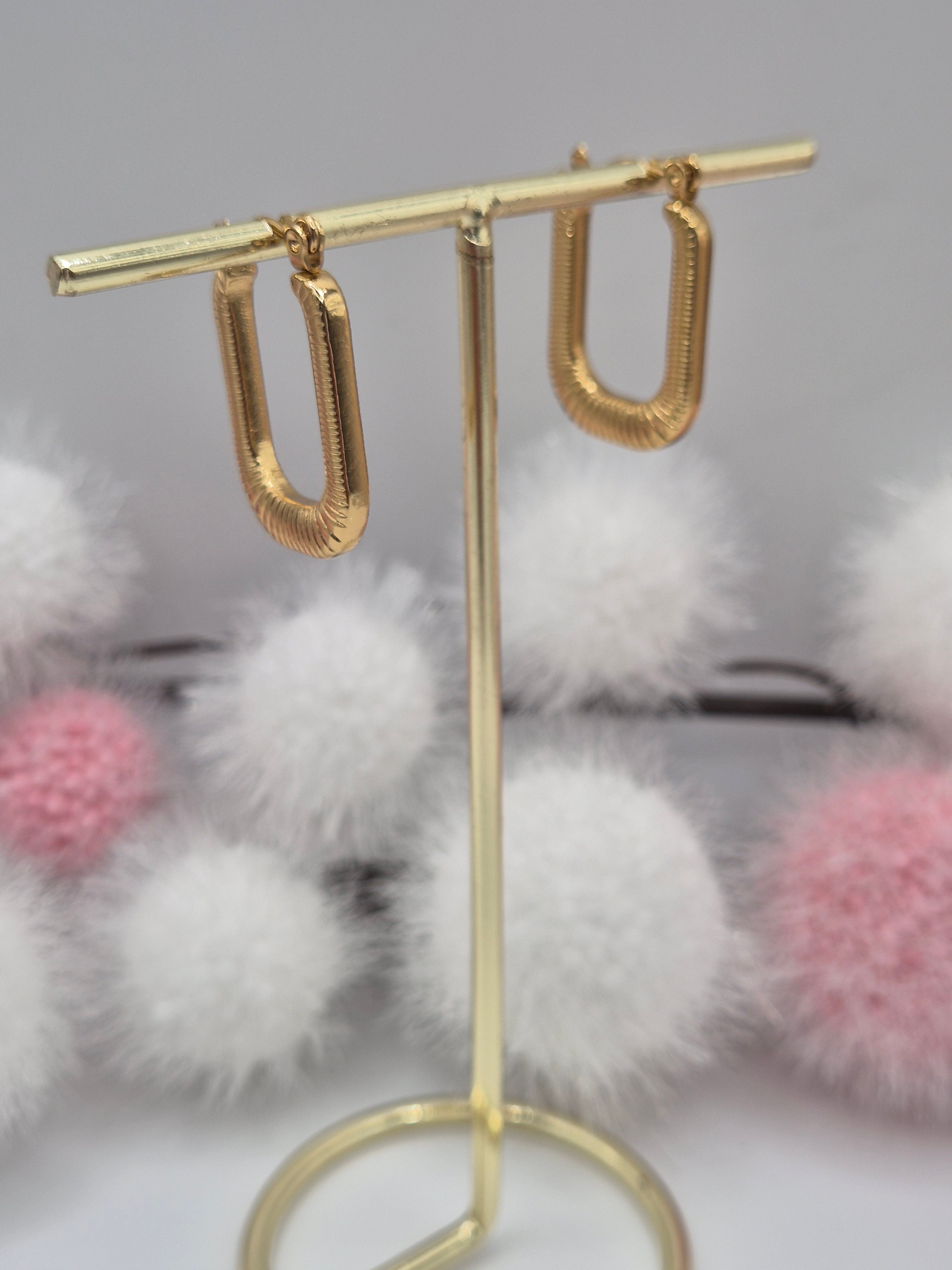 Boucles d’oreilles Ligne d’Or