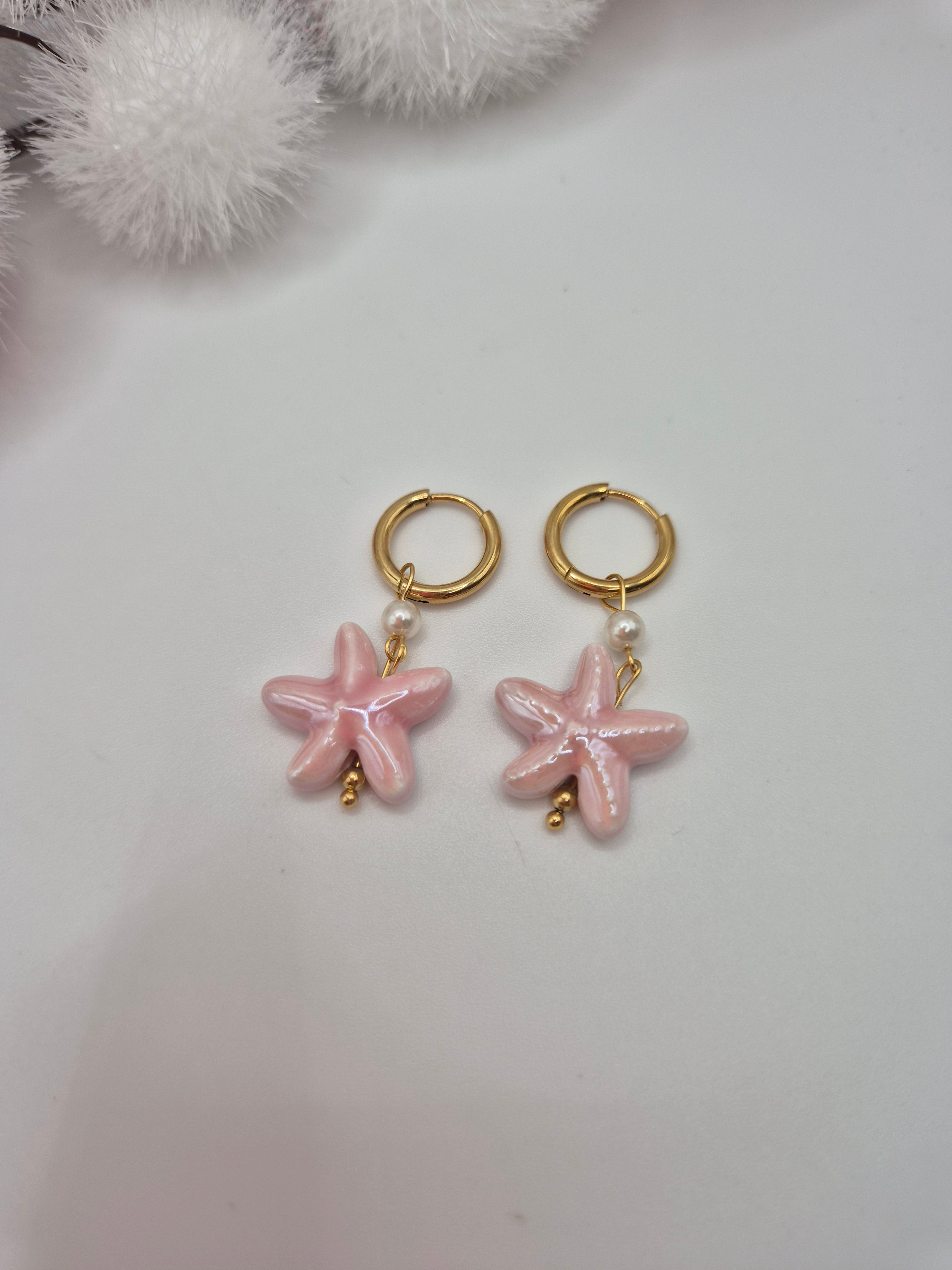 Boucles d’oreilles Trésor de la Mer Rose