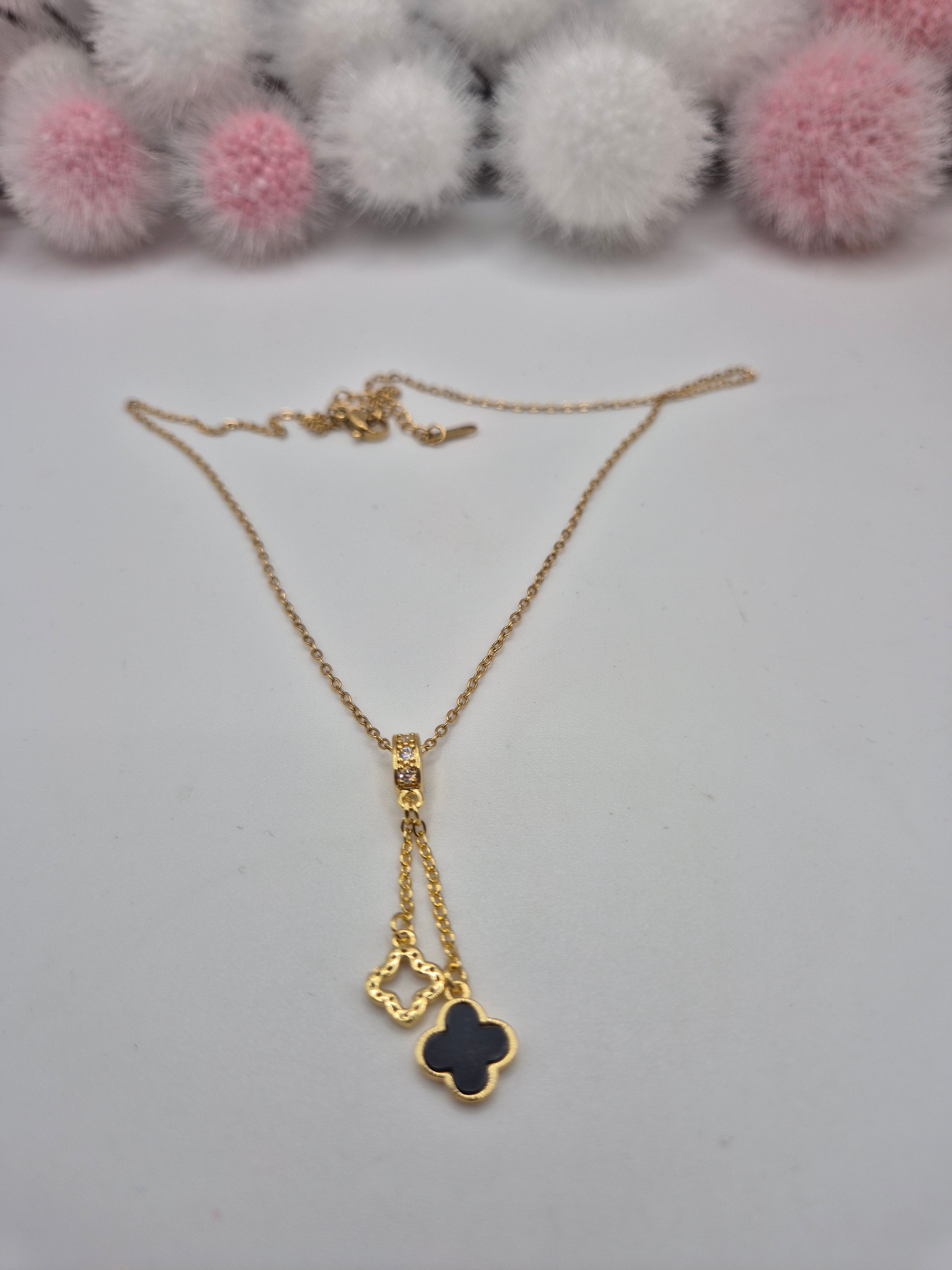 Collier Duo Trèfles