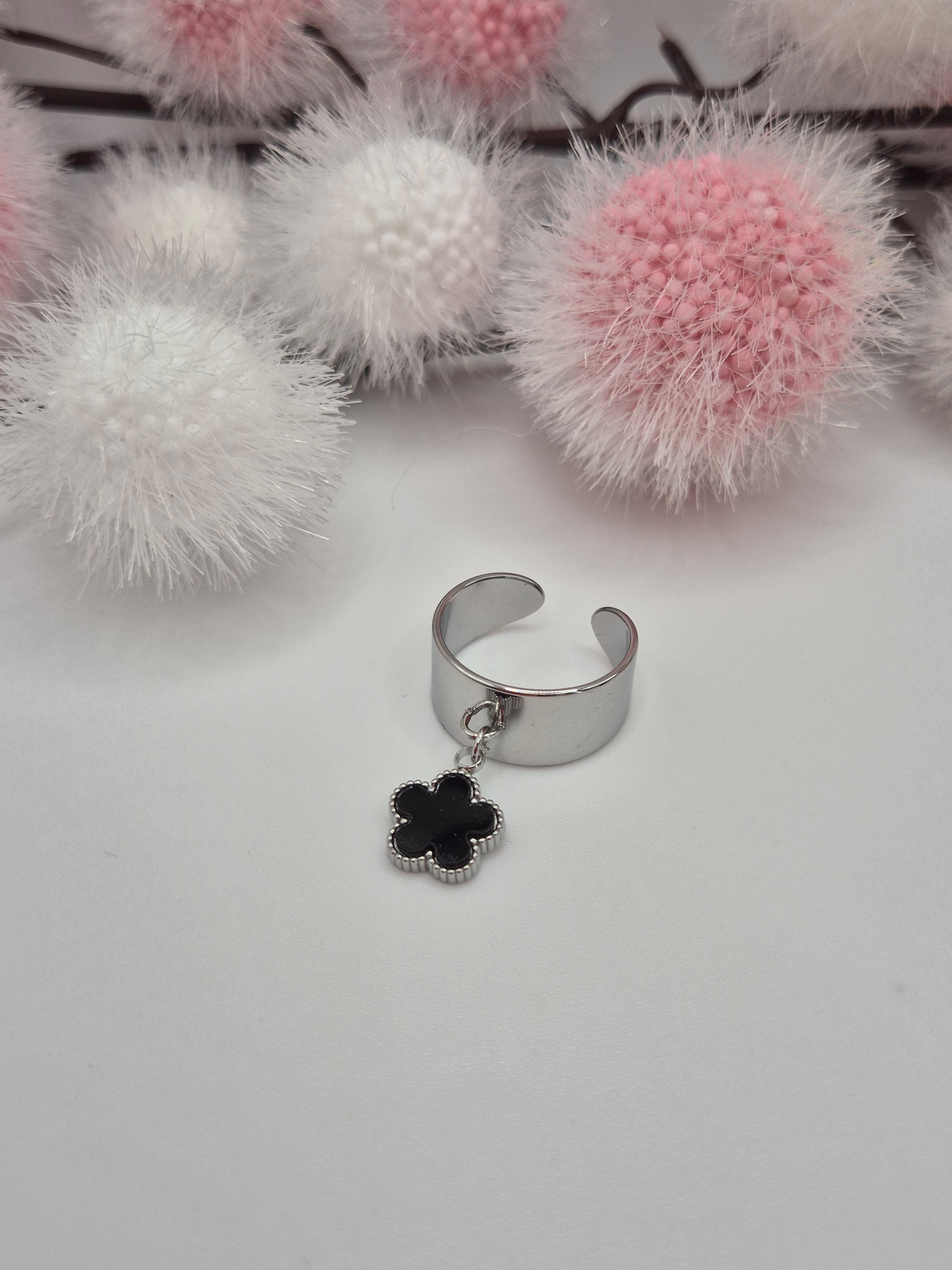 Bague Pétale Éternel noir