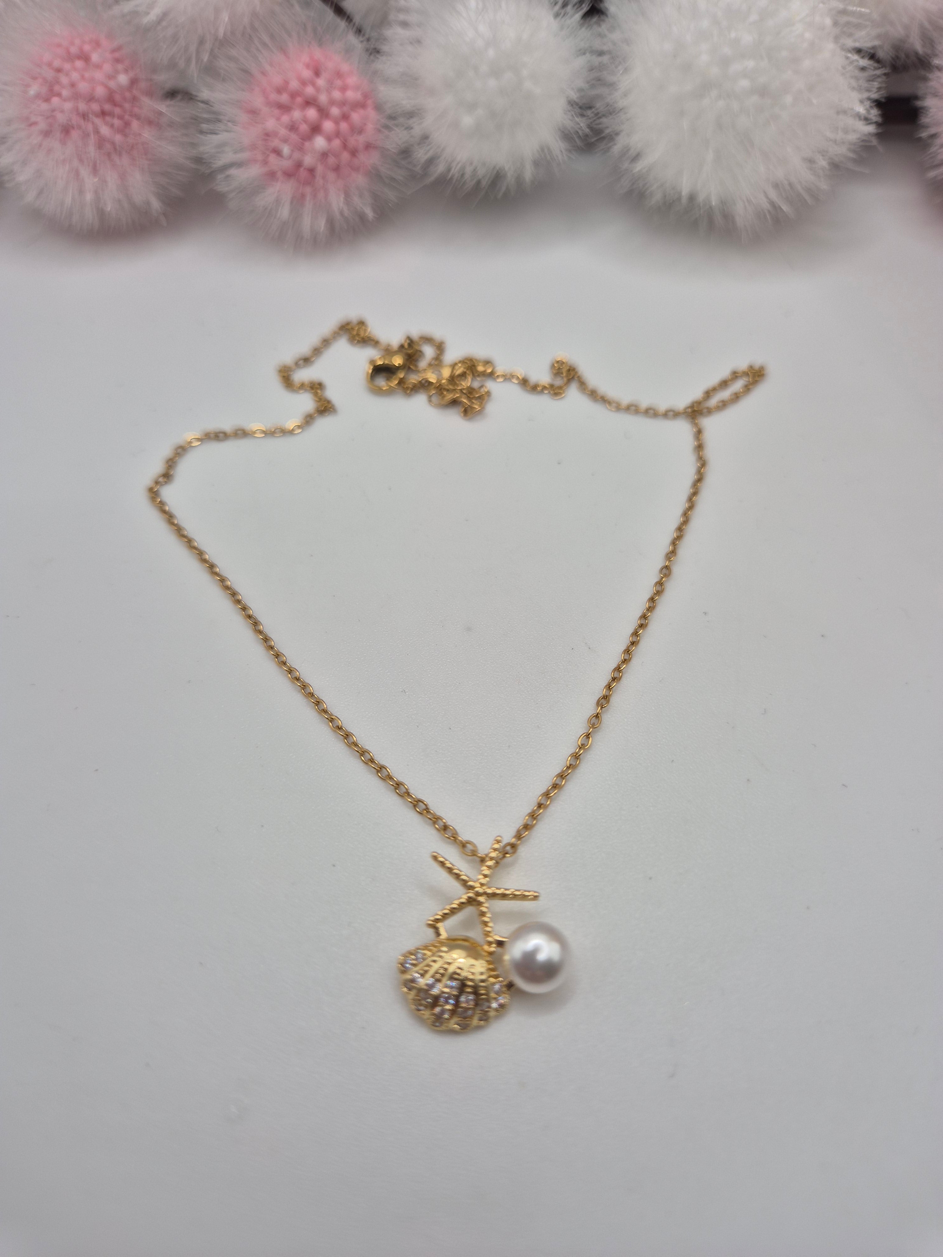 Collier Coquillage Perle