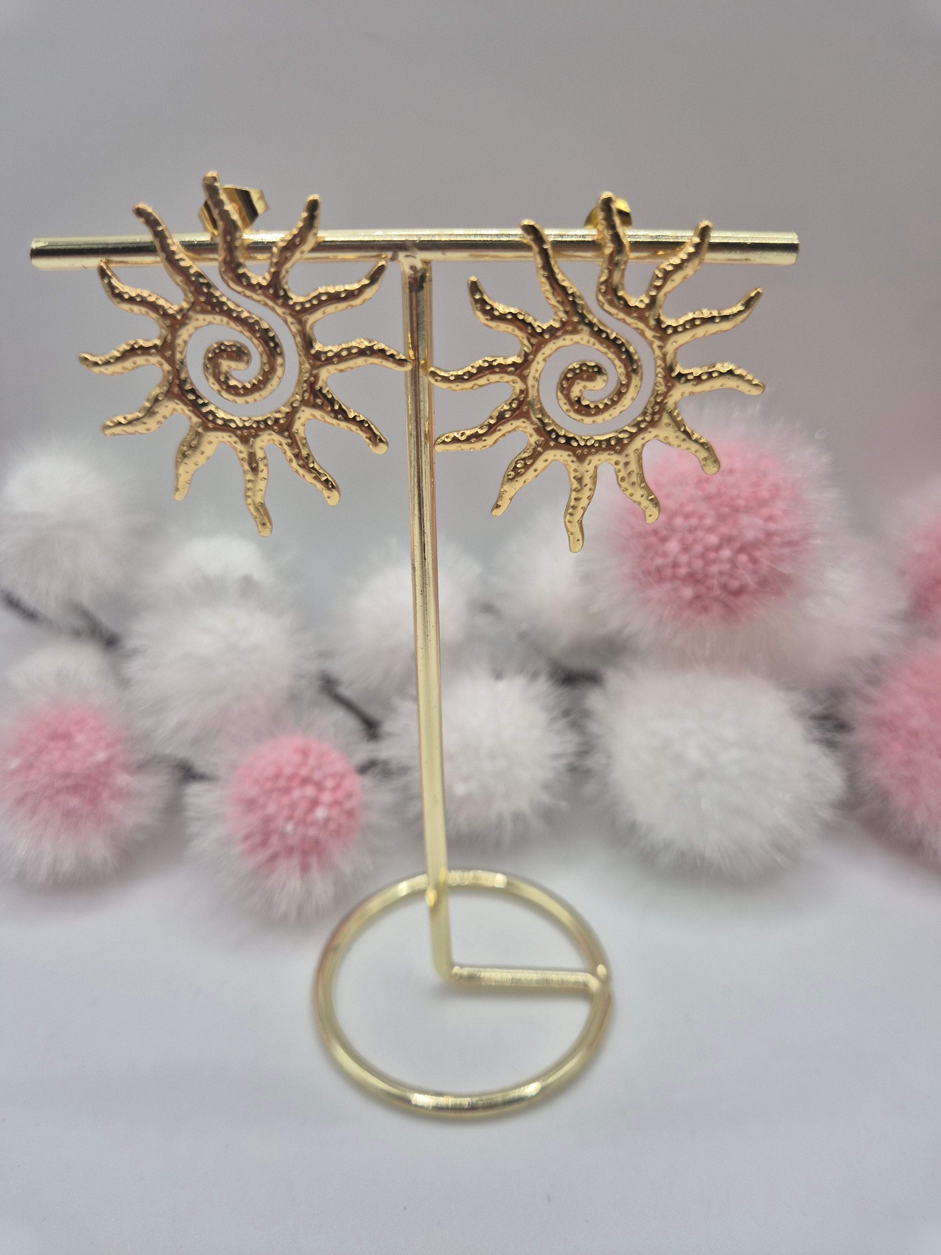 Boucles d’oreilles Soleil grand modèle